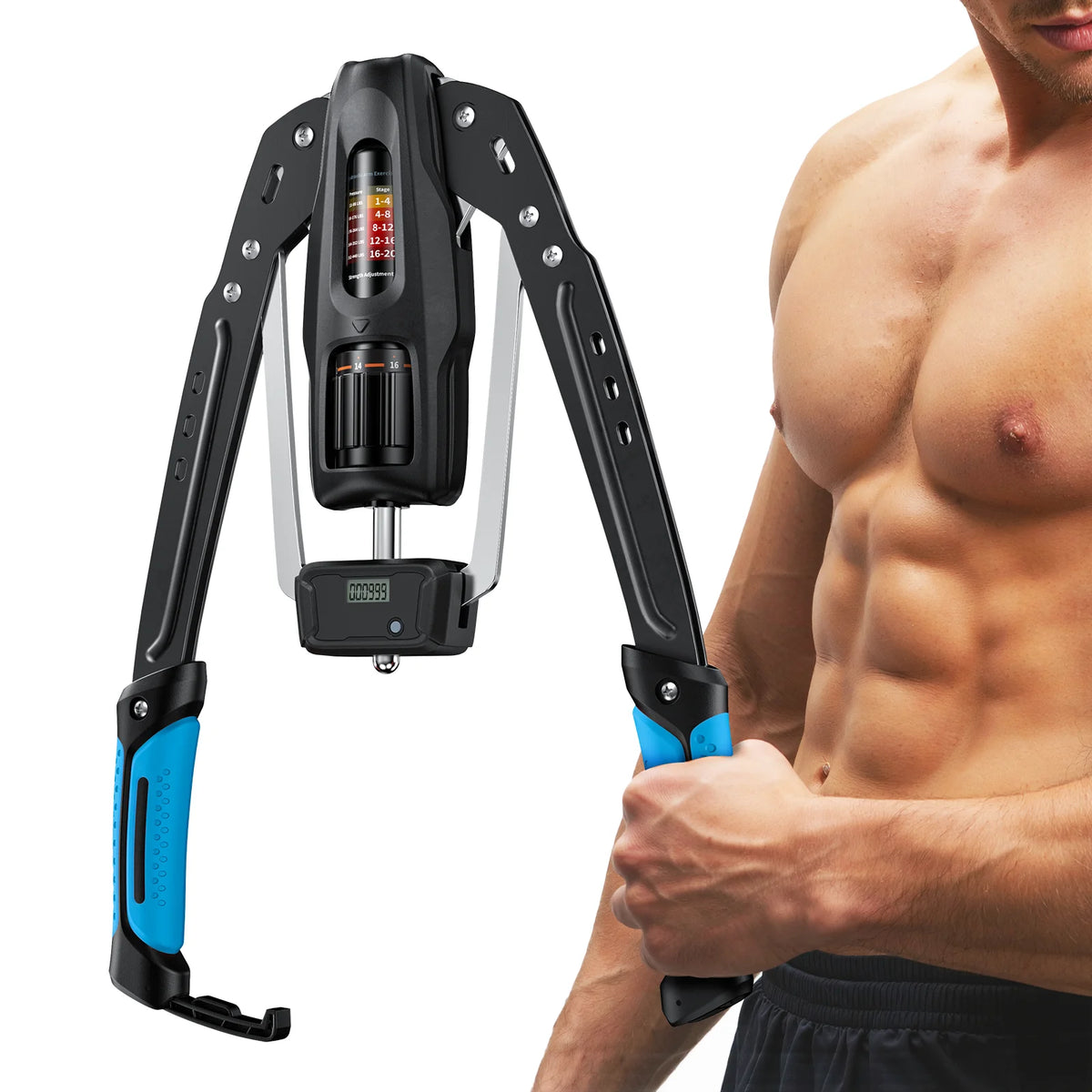 Merach Adjustable Hydraulic Arm Trainer With LCD Counter
