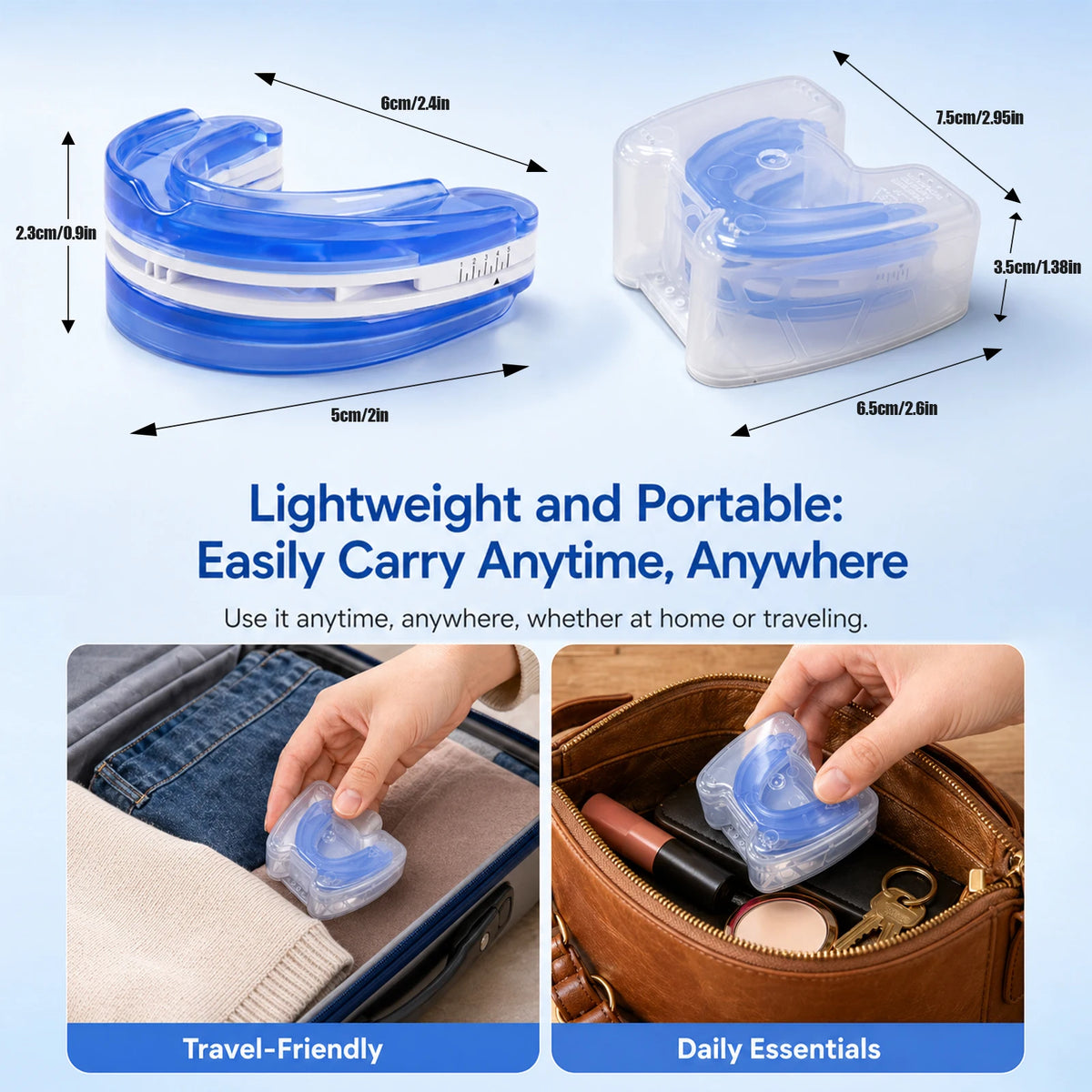 Adjustable Anti Snoring Mouthpiece, Boil And Bite Sleep Aid Device