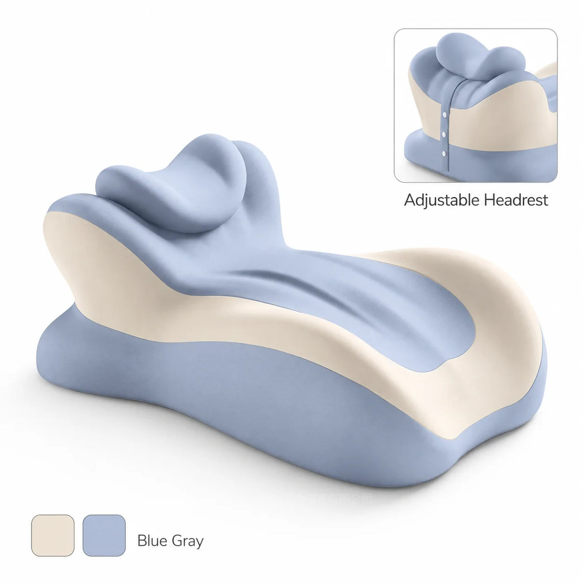 Multifunctional Memory Foam Reading Pillow With Removable Headrest