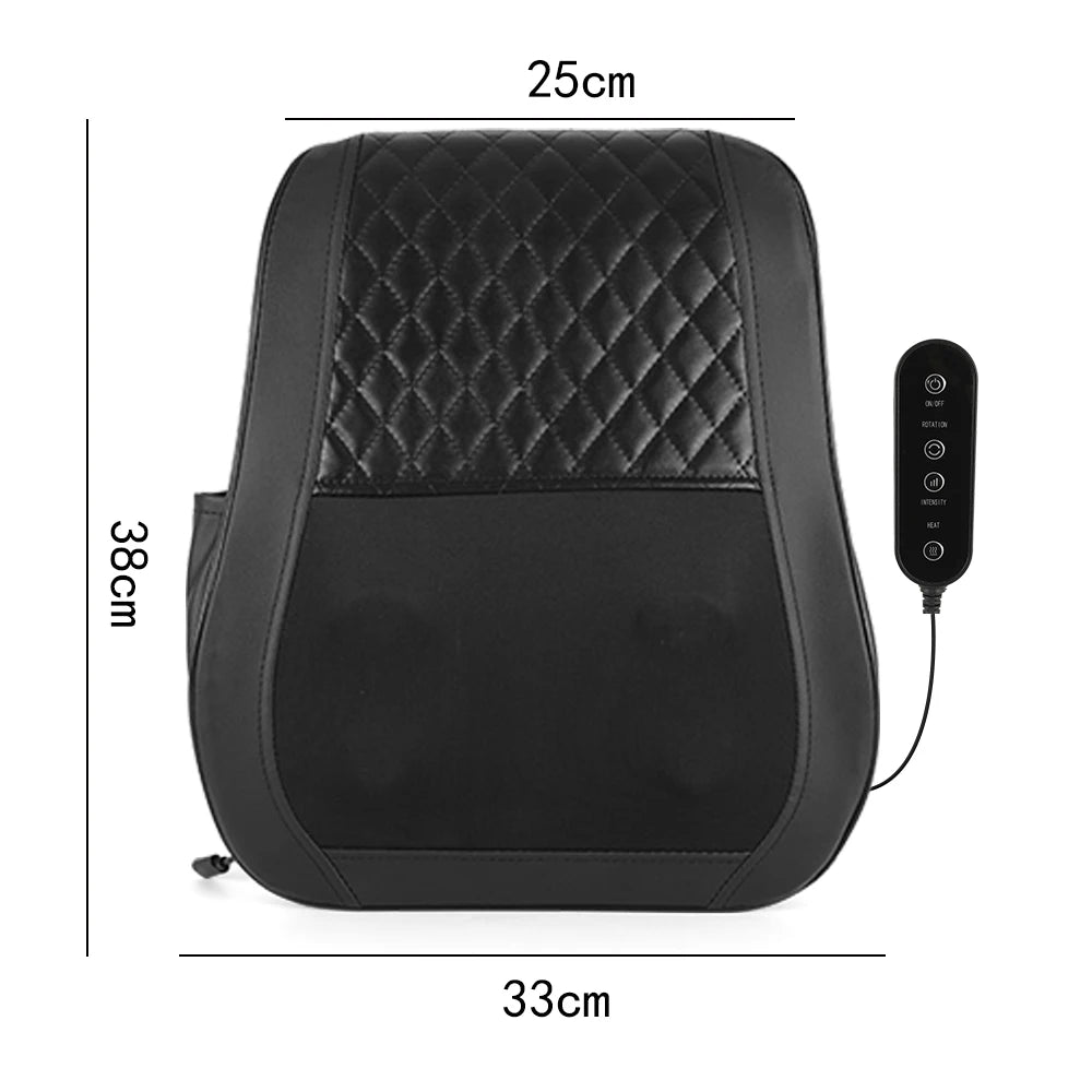 Linteng 3D Kneading Heat Therapy Back Massager For Neck Shoulders