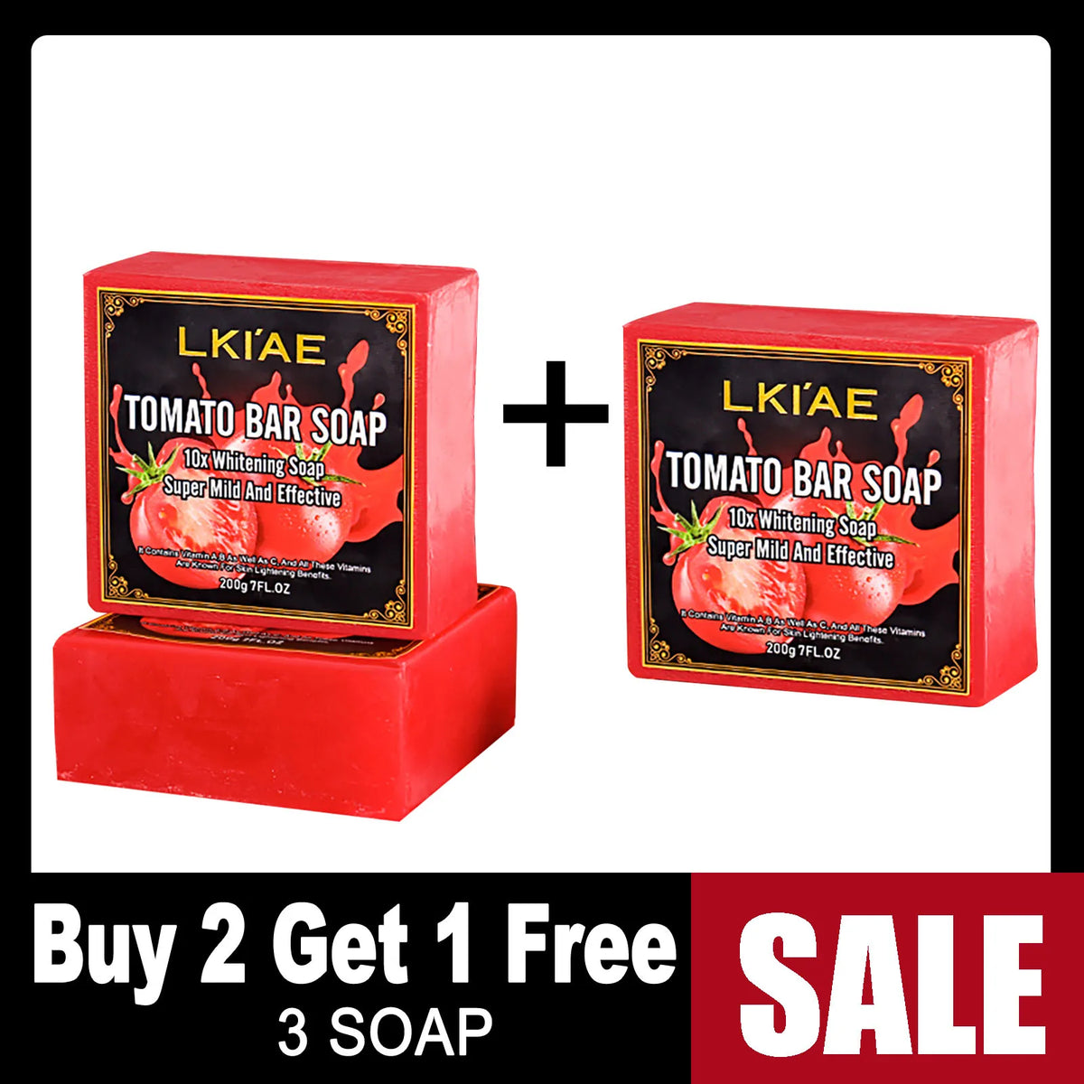 AILKE Natural Tomato Soap Bar for Cleansing and Smooth Skin