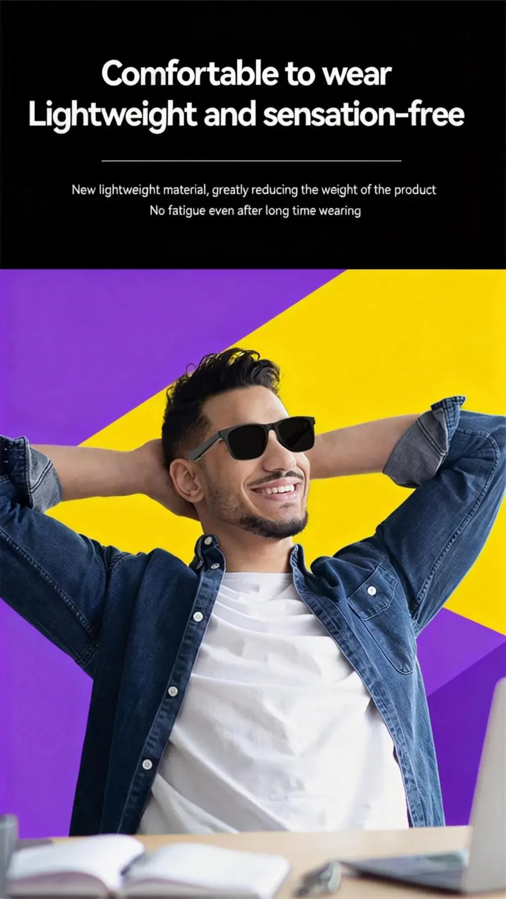 Chotog D11 Plus Smart Glasses With Touch Controls And Bluetooth Calls