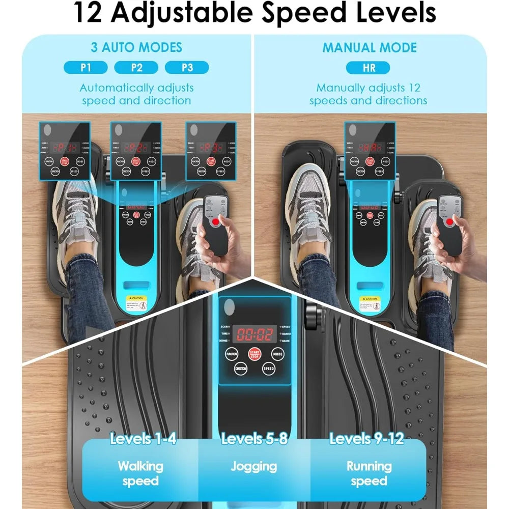YTYIN Under Desk Elliptical Machine Portable Seated Pedal Exercise