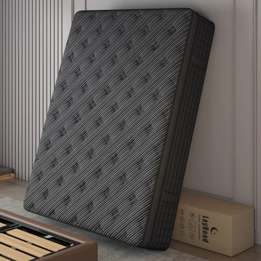 Layroad Memory Foam Pocket Spring Mattress With Side Handles