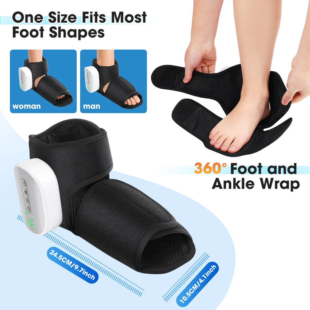 Hailicare Heated Air Compression Foot Massager For Deep Muscle Relaxation