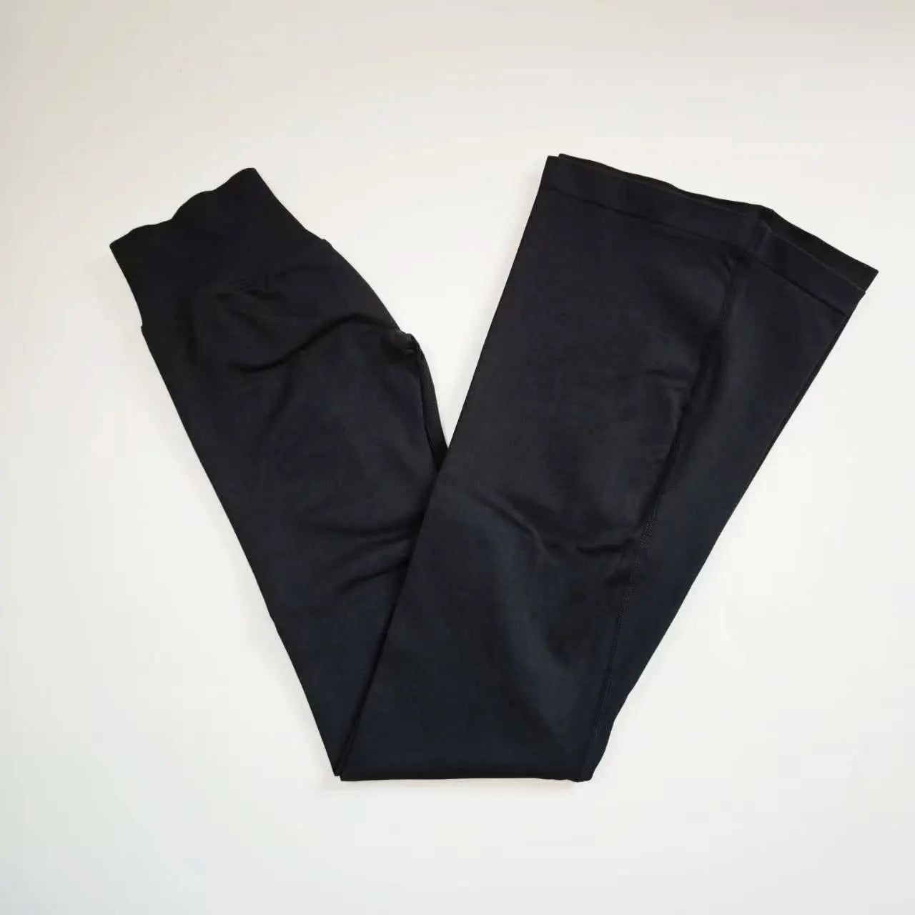 Nclagen Women Seamless Scrunched Booty Flare Gym Leggings