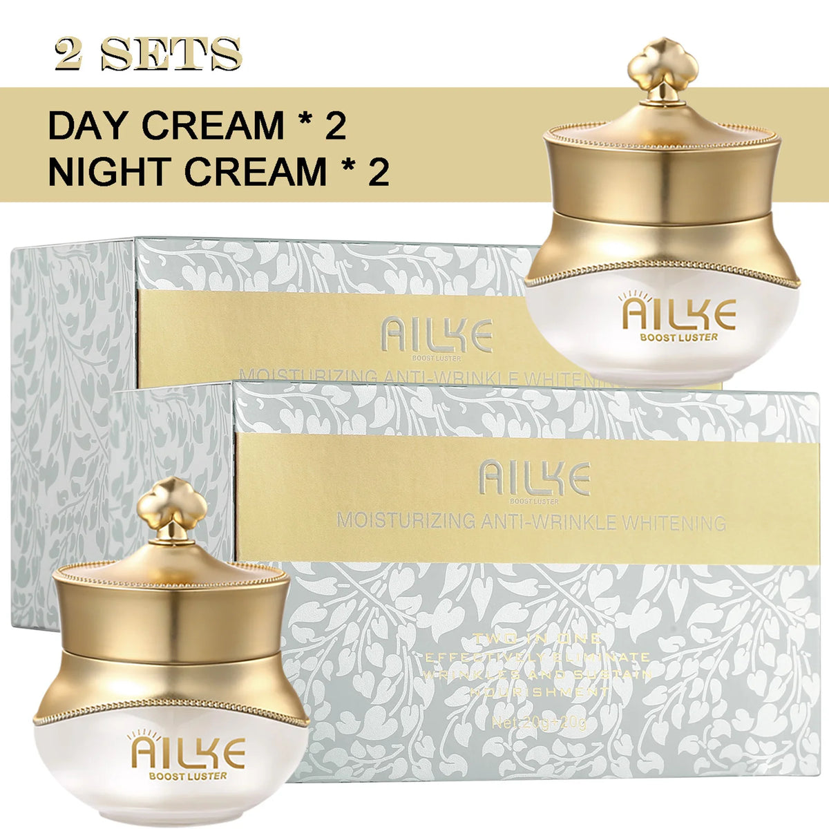 KYLIEFIT Whitening Face Cream and Serum Skincare Set