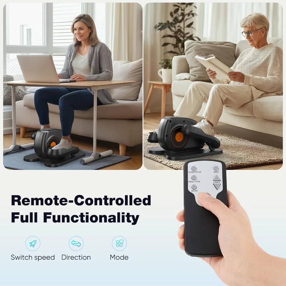 OLIXIS Under Desk Elliptical Machine Quiet Mini Pedal Exerciser