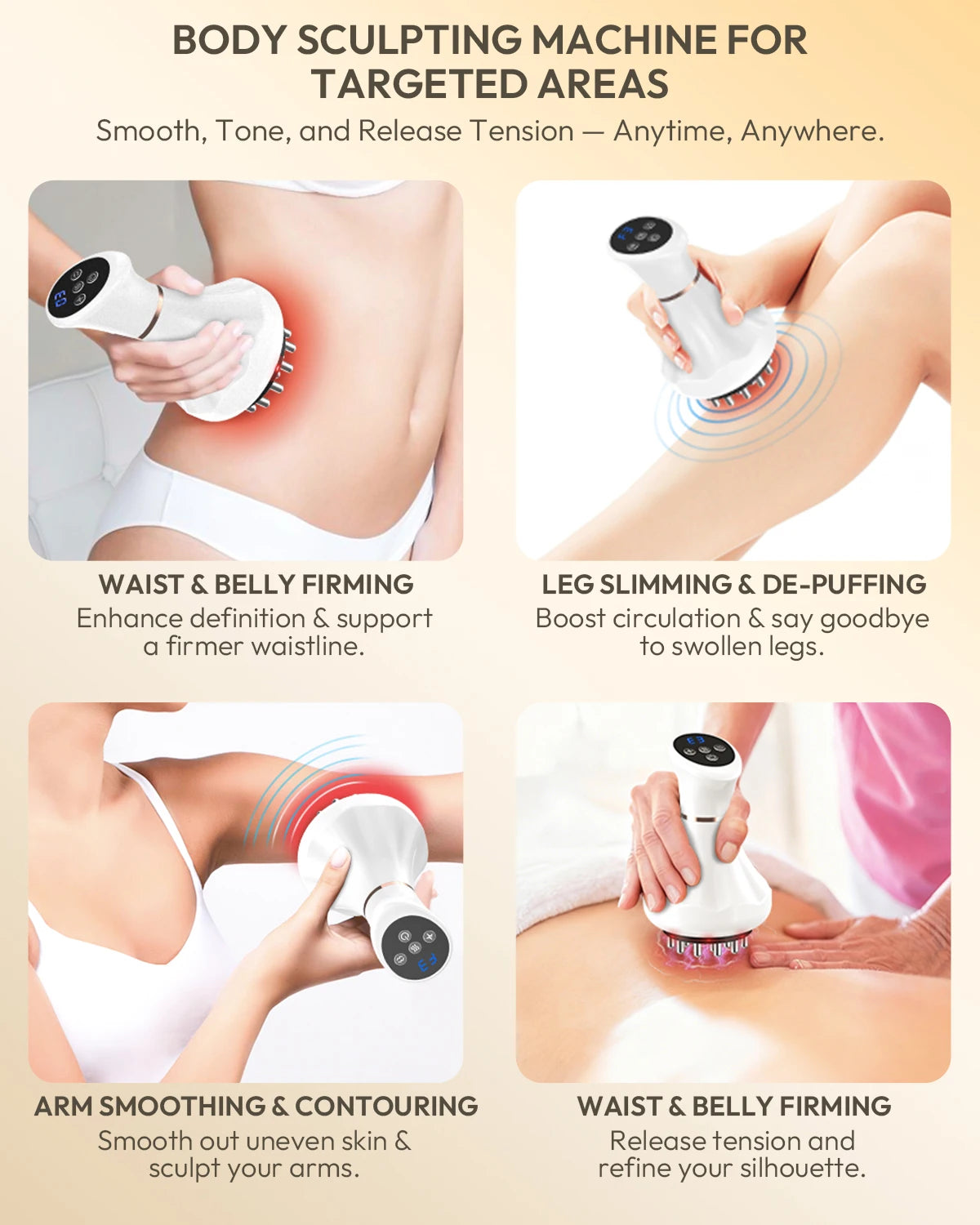 Lymphatic Drainage Massager for Body Sculpting and Cellulite Massage