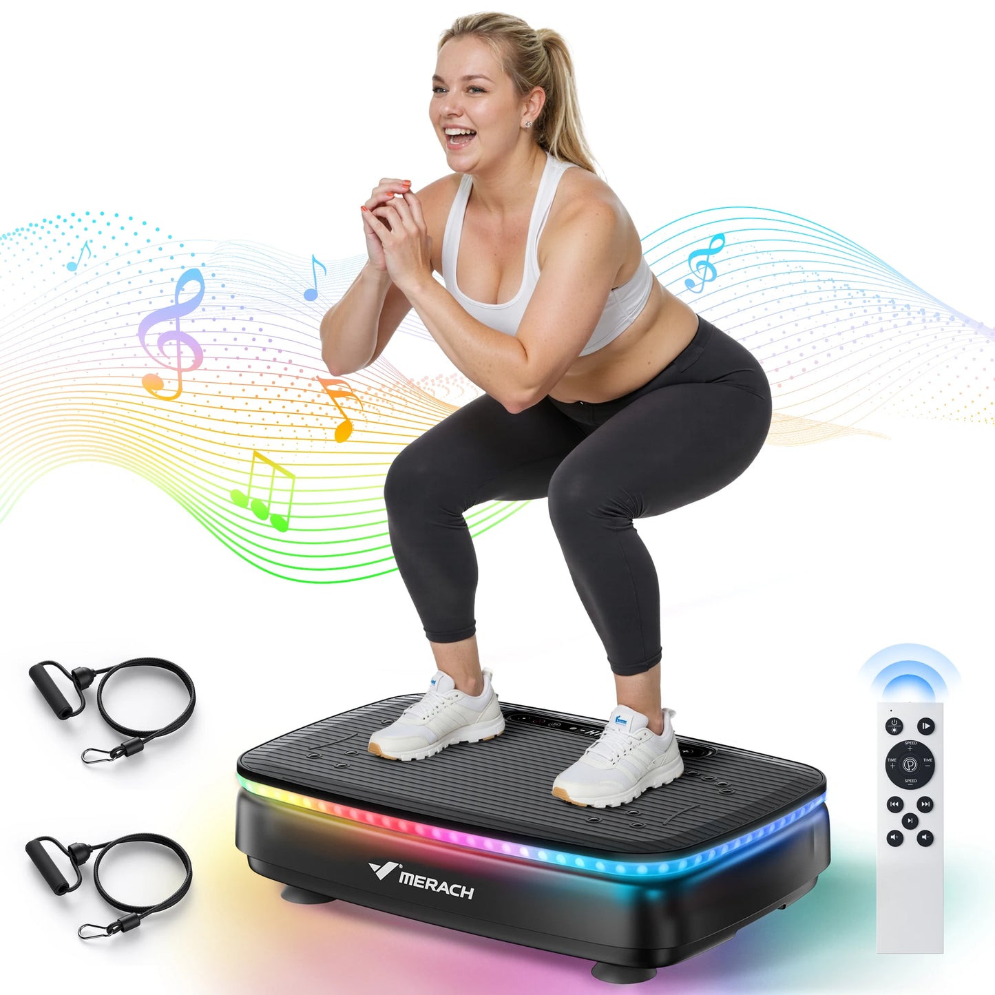 Merach Whole Body Vibration Plate Exercise Machine With Remote Control
