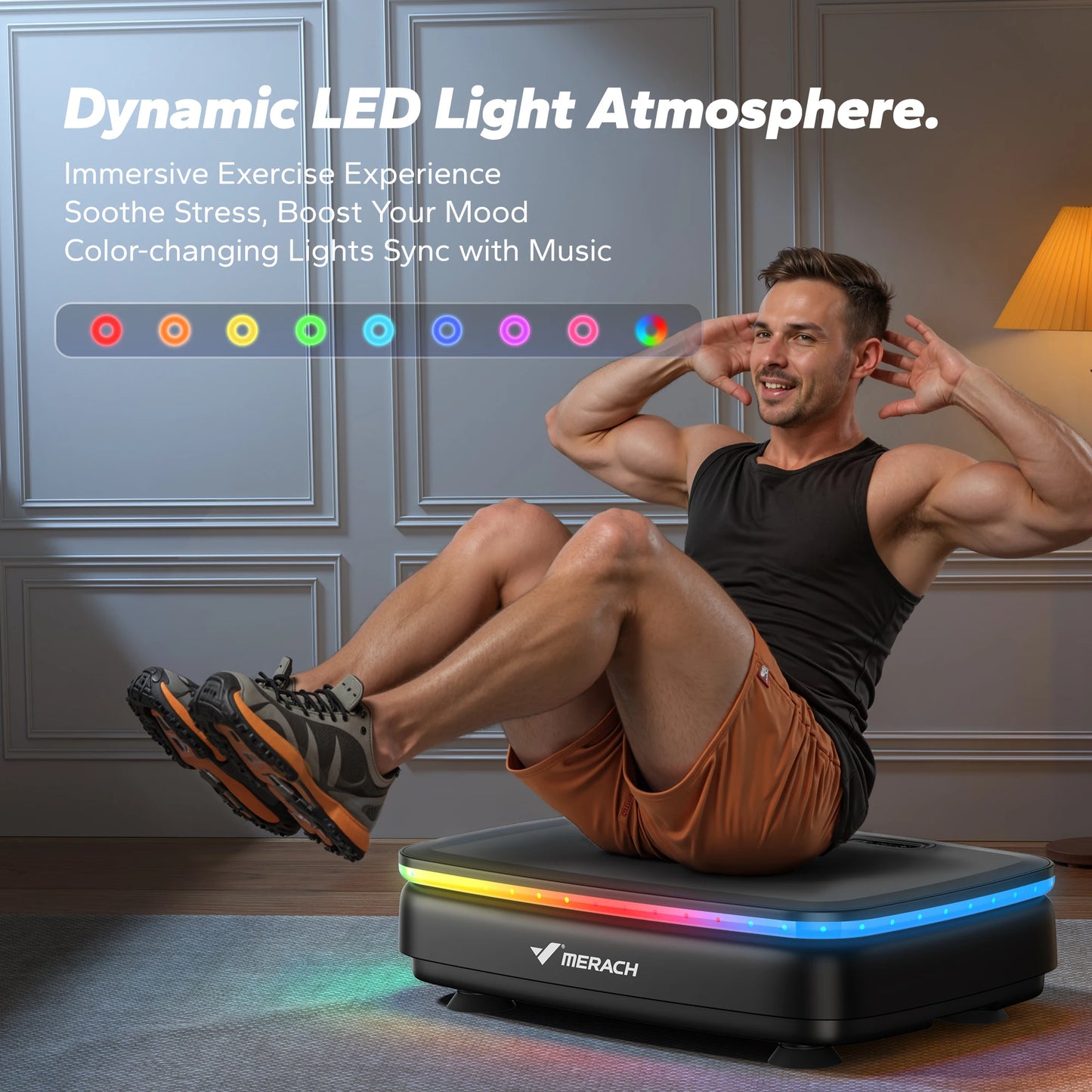 Merach Whole Body Vibration Plate Exercise Machine With Remote Control