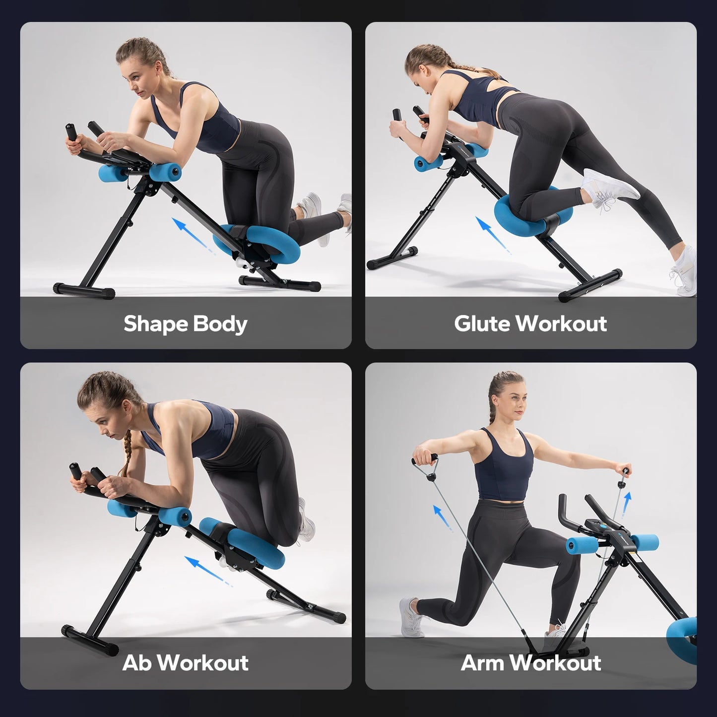 Merach 2314 Ab Machine Adjustable Trainer Core Ab Exercise System