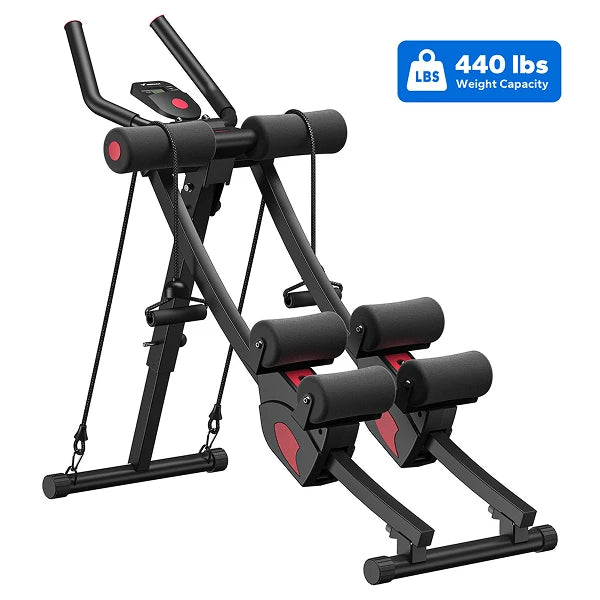 Merach Dual Track Foldable Ab Machine With Digital Display