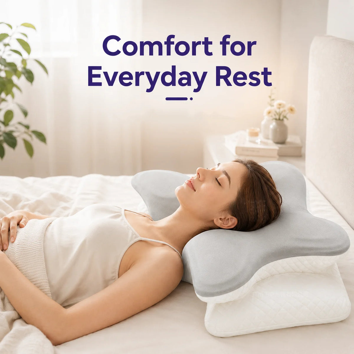 Multifunctional Memory Foam Reading Pillow With Removable Headrest