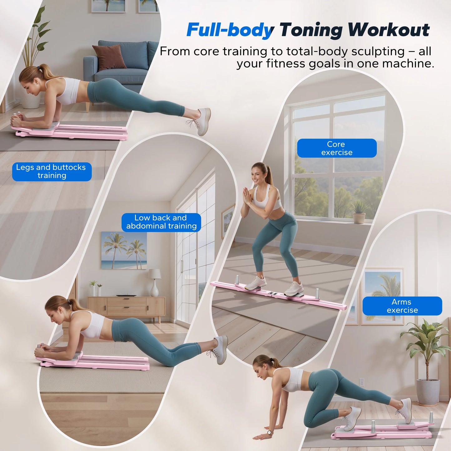 Merach Detachable Pilates Board Multifunctional Abdominal Trainer