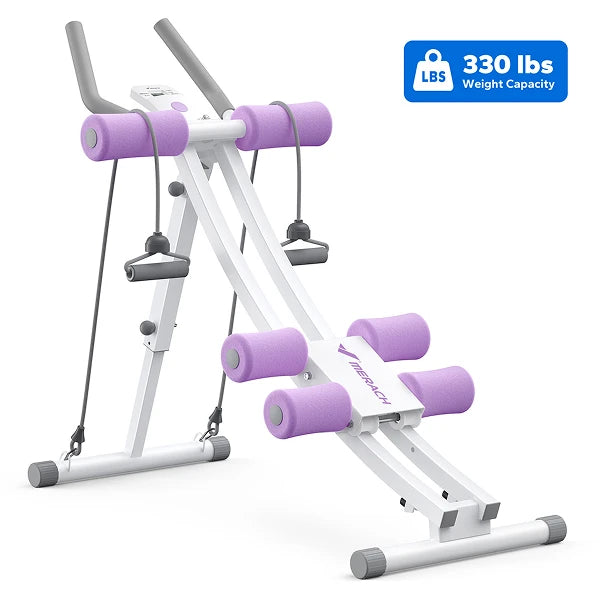 Merach Dual Track Foldable Ab Machine With Digital Display