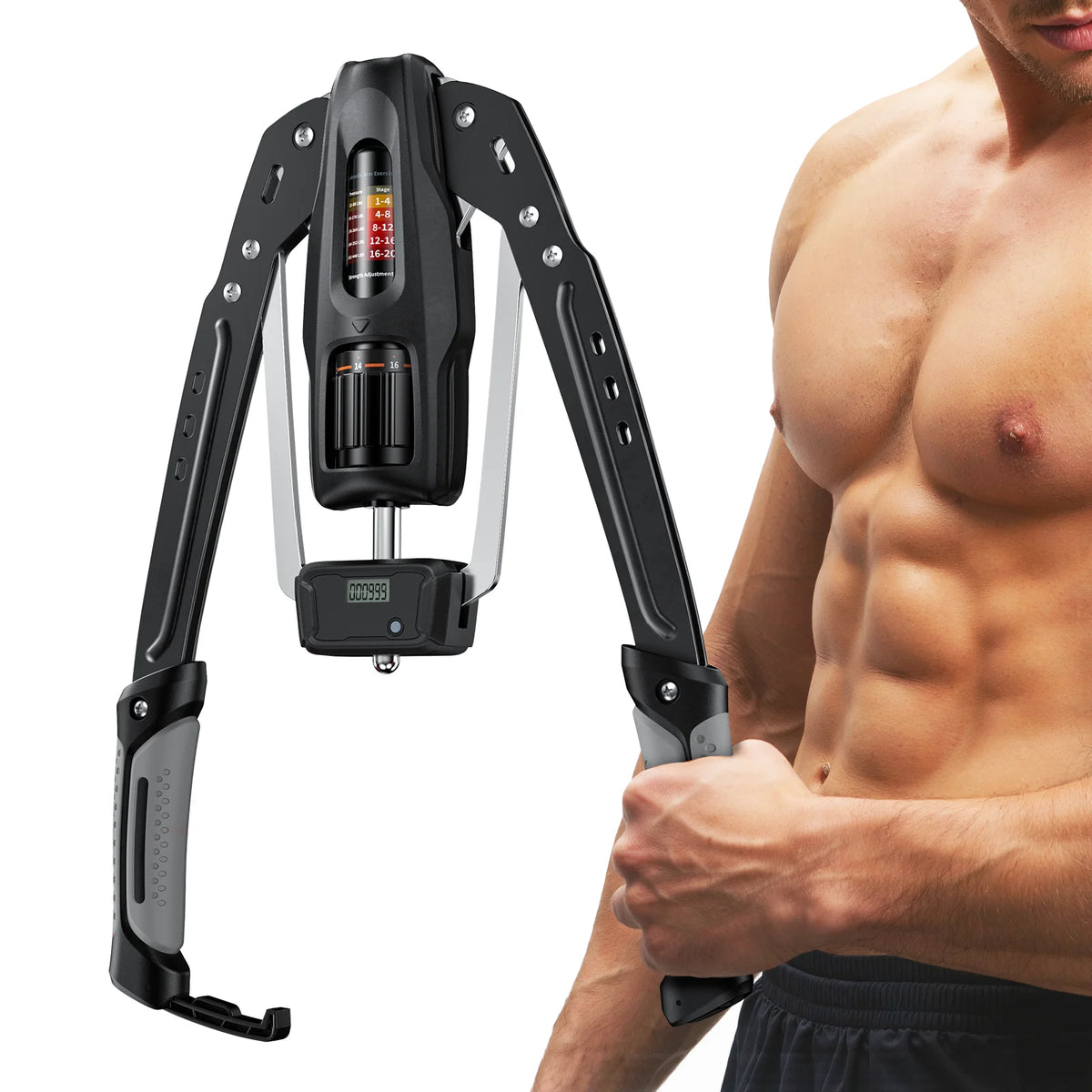 Merach Adjustable Hydraulic Arm Trainer With LCD Counter