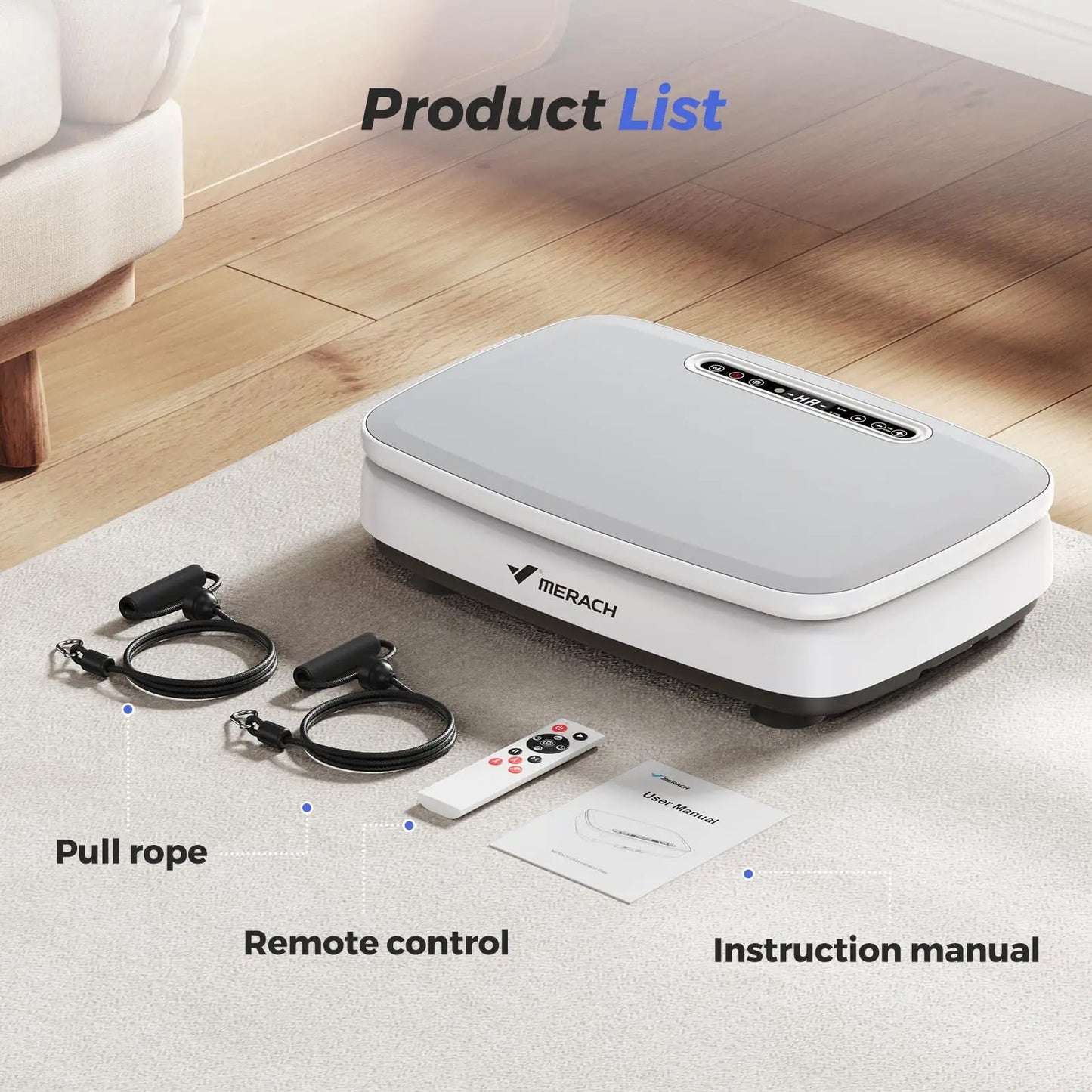 Merach Whole Body Vibration Plate Exercise Machine With Remote Control