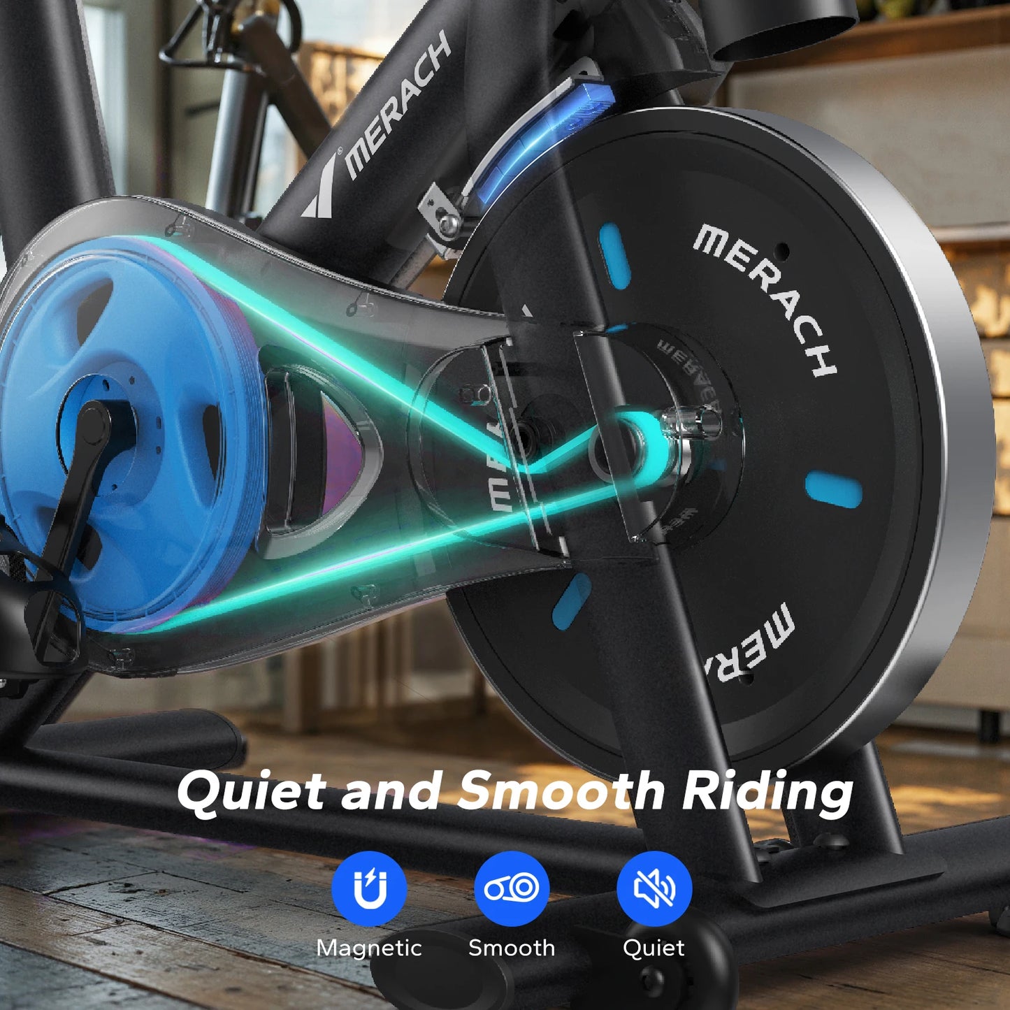 Merach Stationary Magnetic Indoor Cycle With Bluetooth App