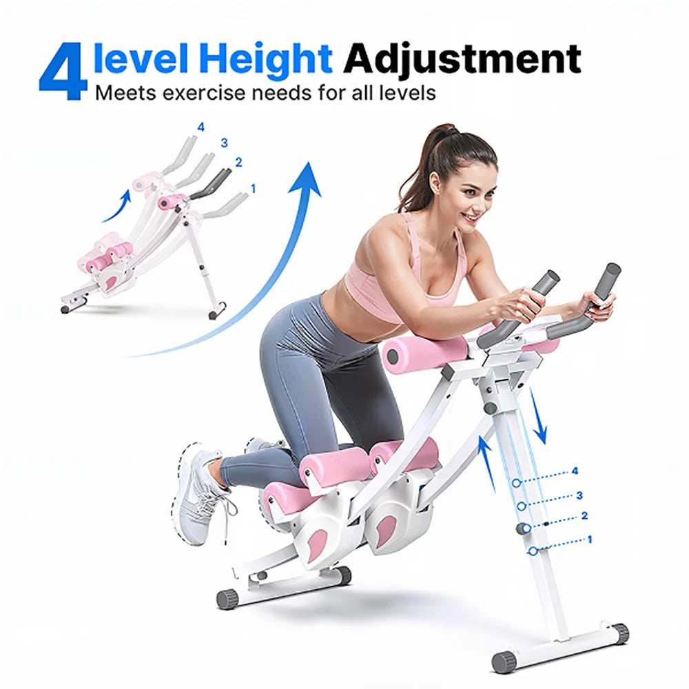 Merach Dual Track Foldable Ab Machine With Digital Display