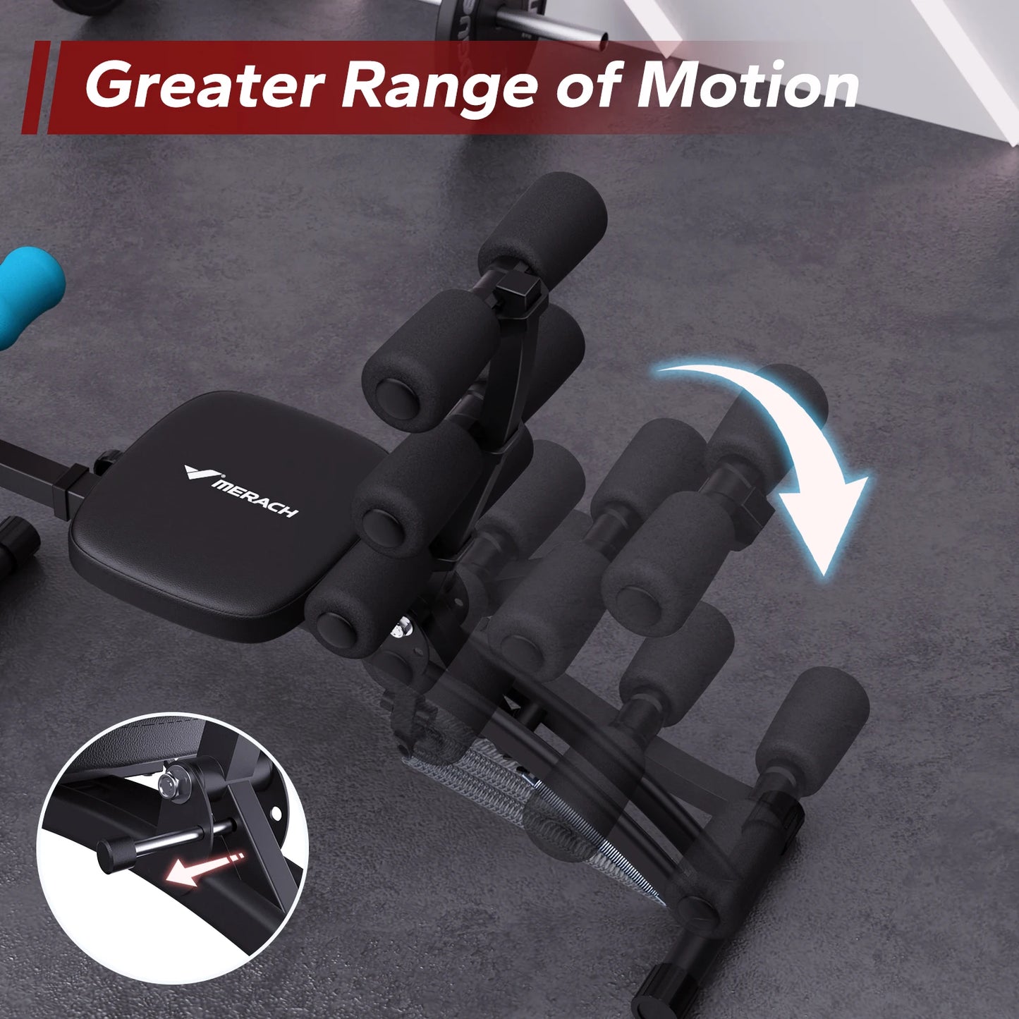 Merach Multi-Functional Adjustable Ab Machine Workout Bench