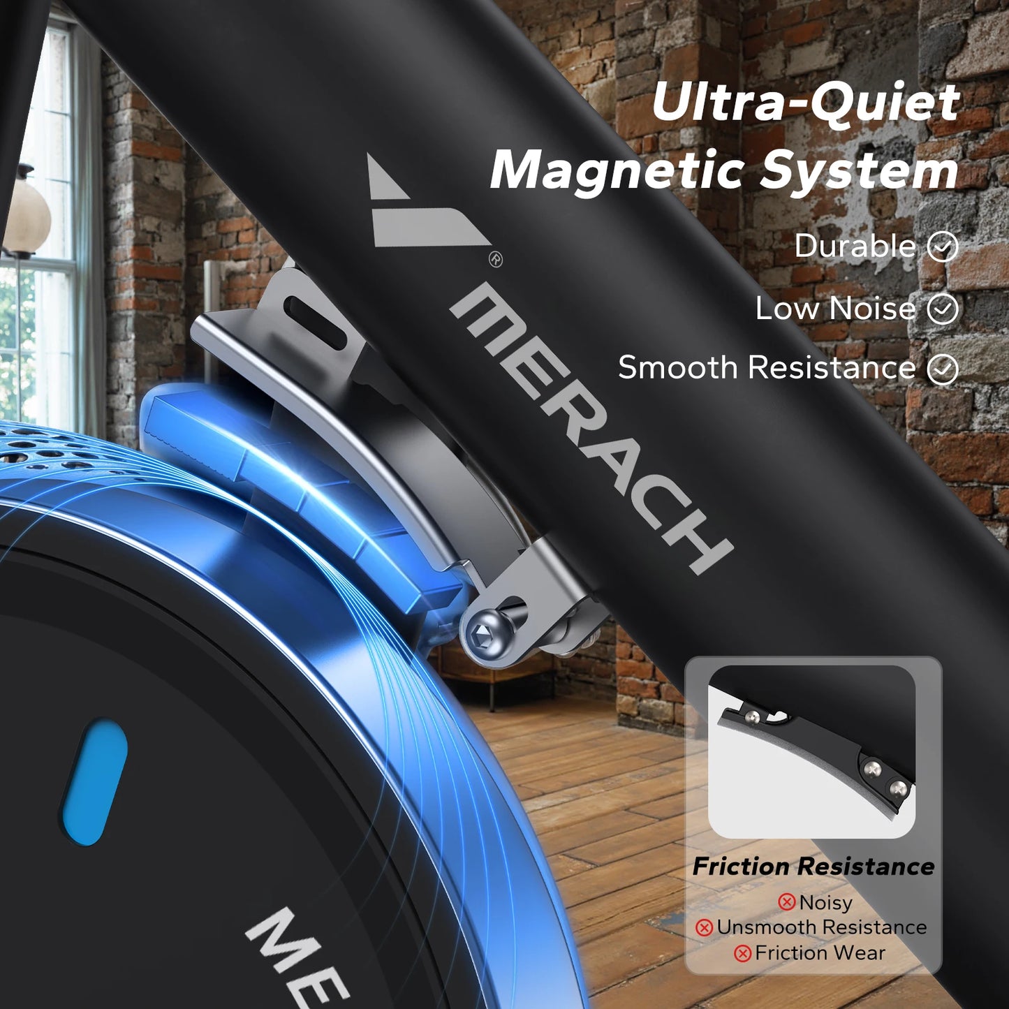 Merach Stationary Magnetic Indoor Cycle With Bluetooth App