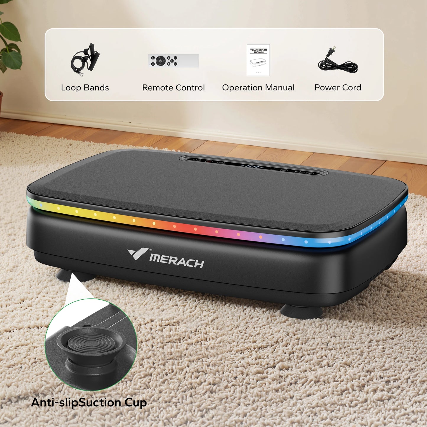 Merach Whole Body Vibration Plate Exercise Machine With Remote Control