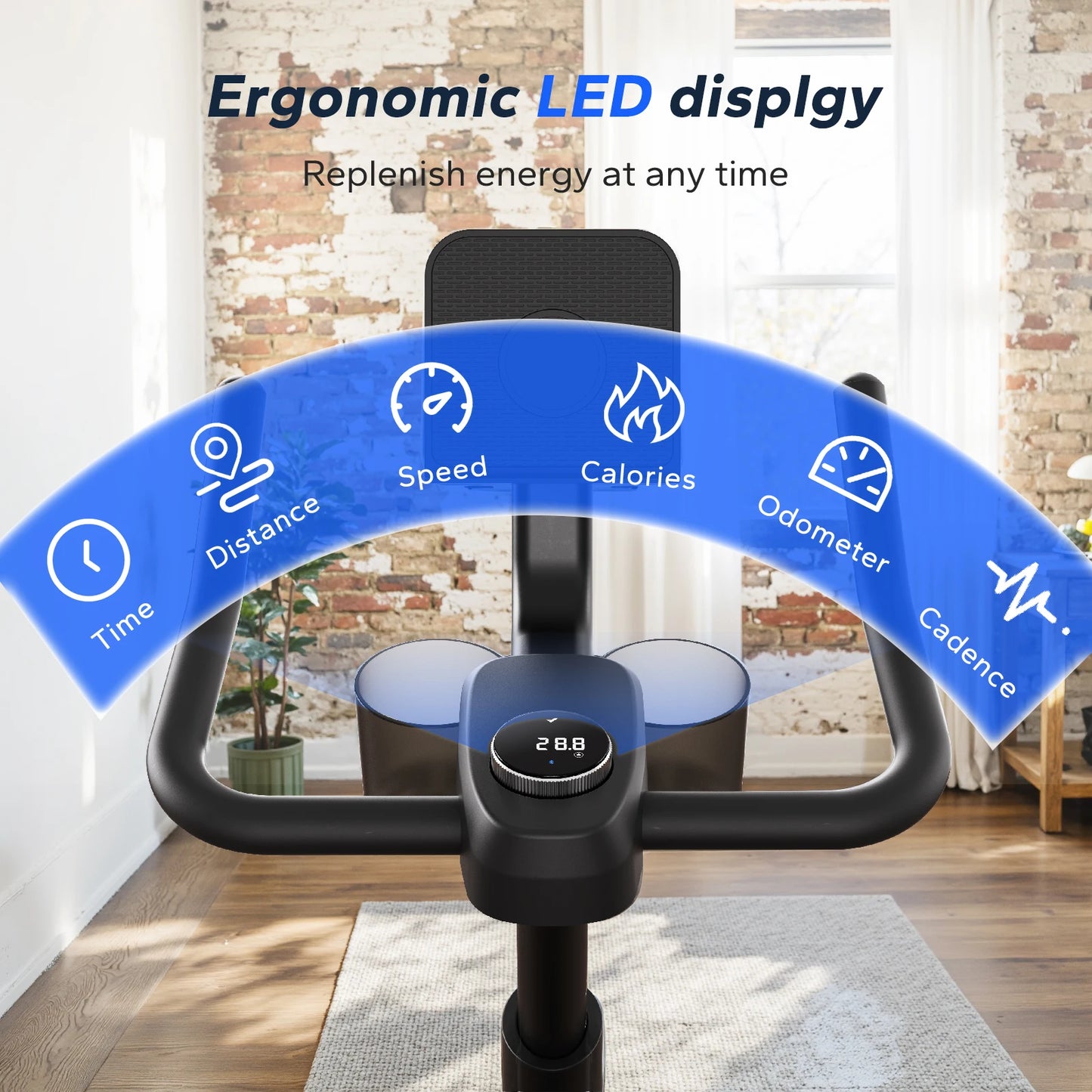 Merach Stationary Magnetic Indoor Cycle With Bluetooth App