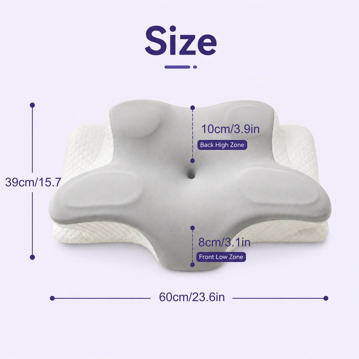 Multifunctional Memory Foam Reading Pillow With Removable Headrest