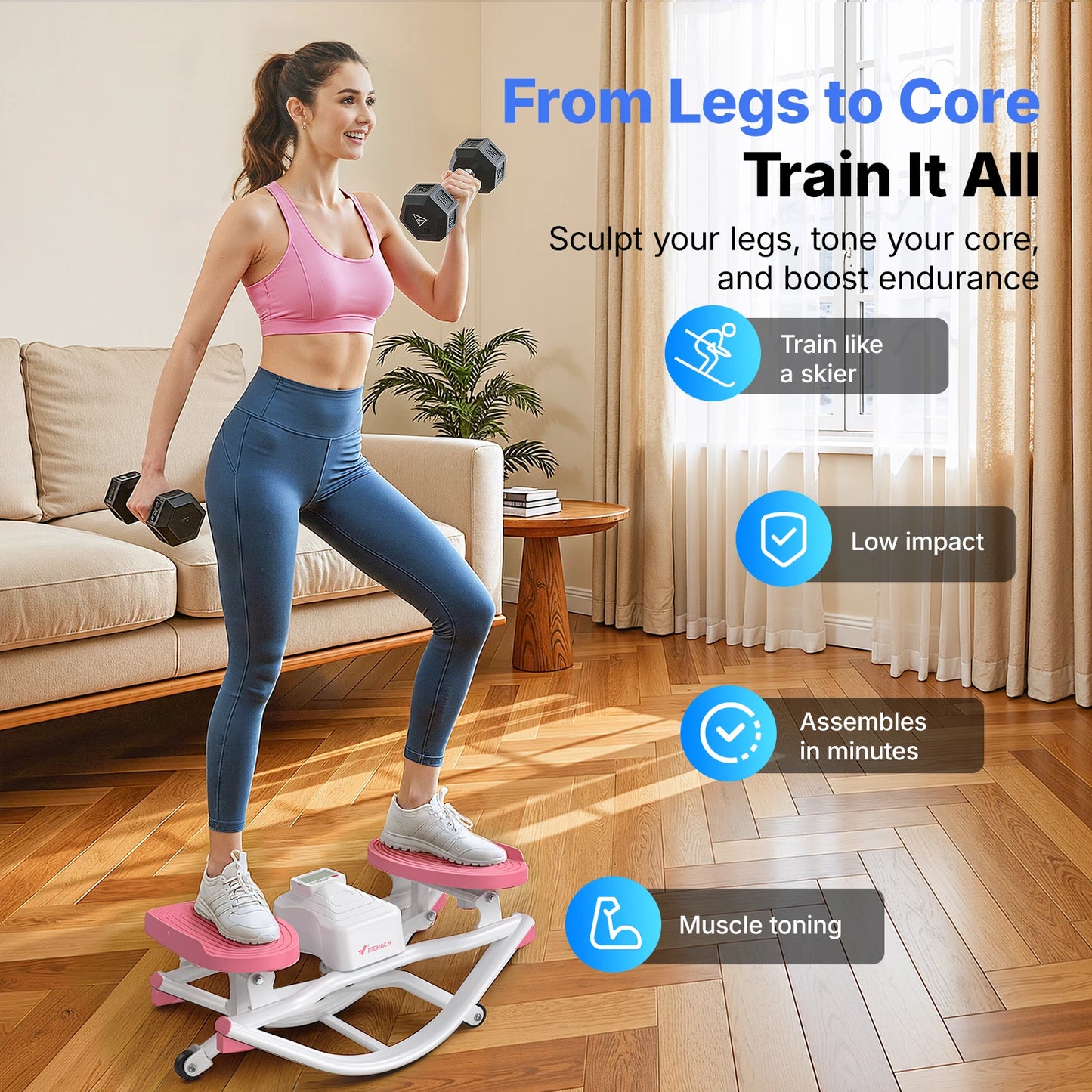 Merach Rocking Stepper 300 Lb Capacity Ab Twister