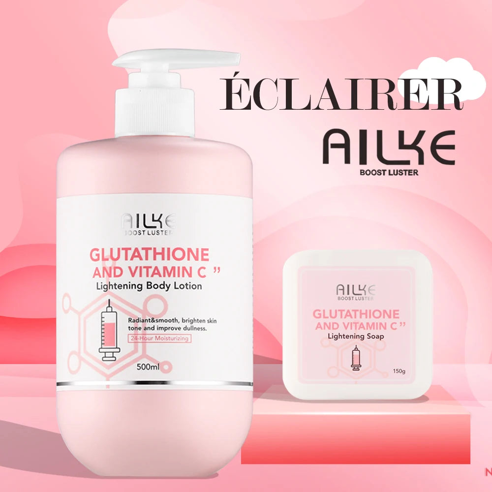 AILKE Whitening Skin Care Set With Vitamin C And Glutathione