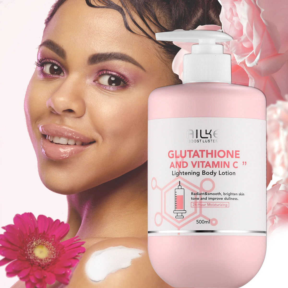 AILKE Vitamin C Glutathione Brightening Body Lotion For Dark Spots