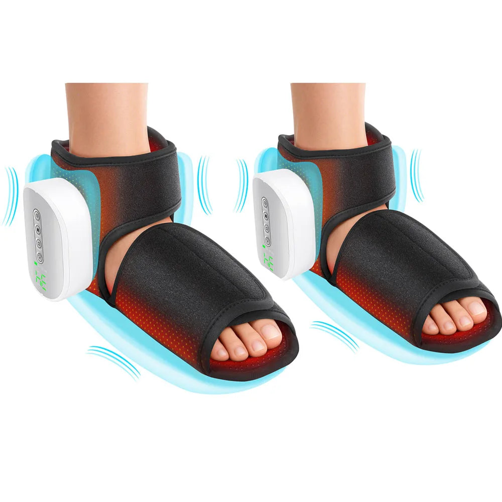 Hailicare Dual Airbag Foot Ankle Heating Compression Massager