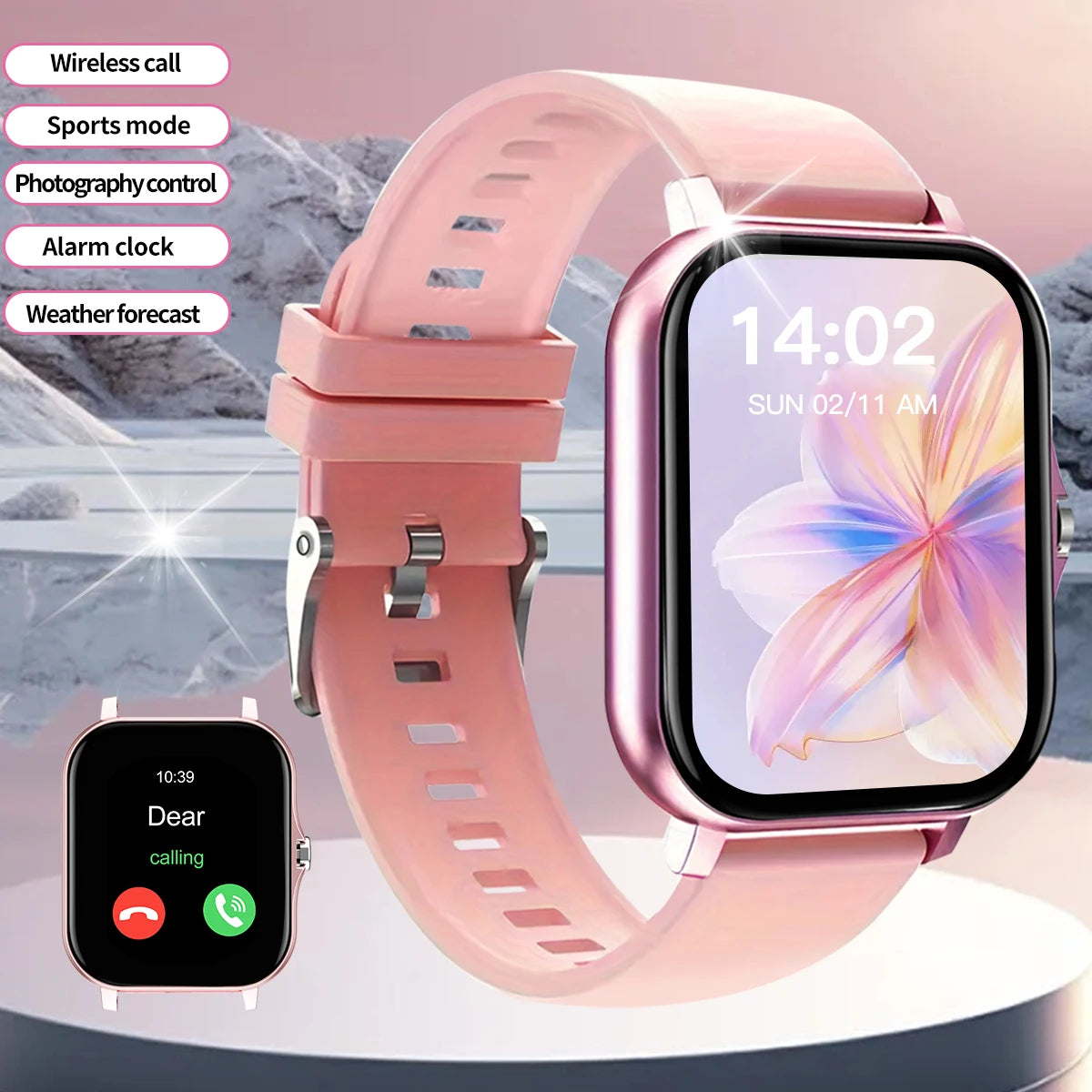 Odelettevcy Smart Watch With Bluetooth Call And Fitness Tracker
