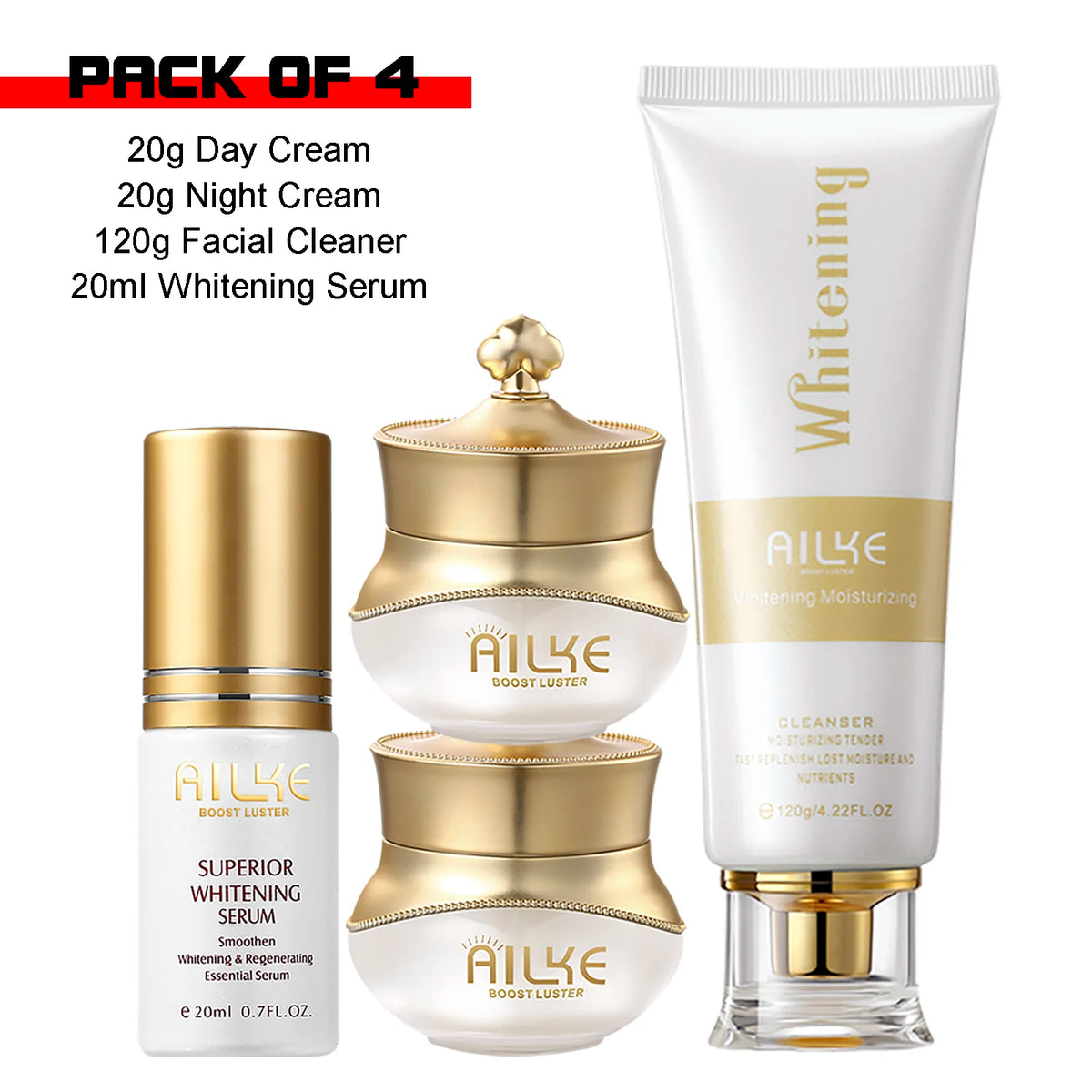 KYLIEFIT Whitening Face Cream and Serum Skincare Set