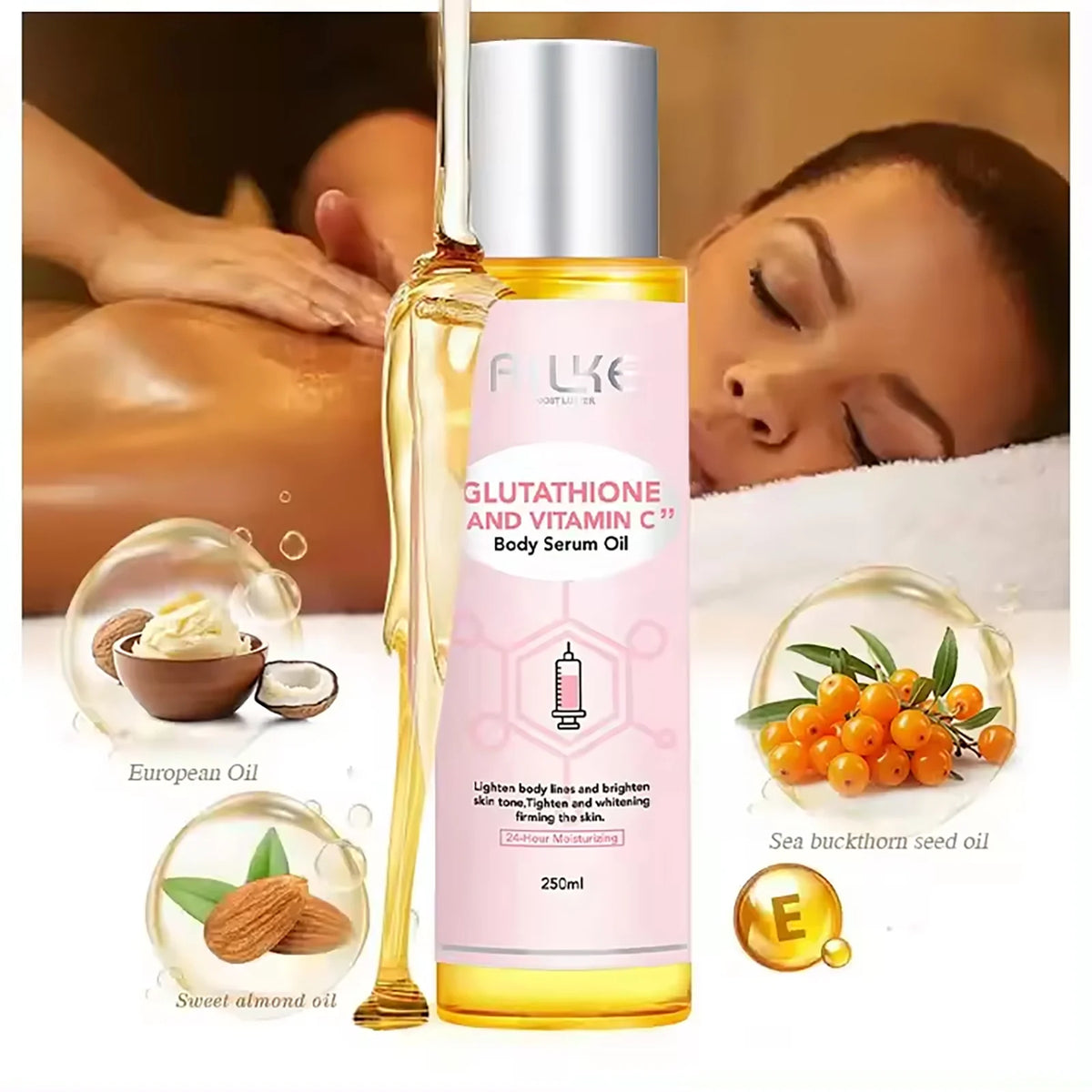 AILKE Glutathione Vitamin C Whitening Skincare Kit With Moisturizers