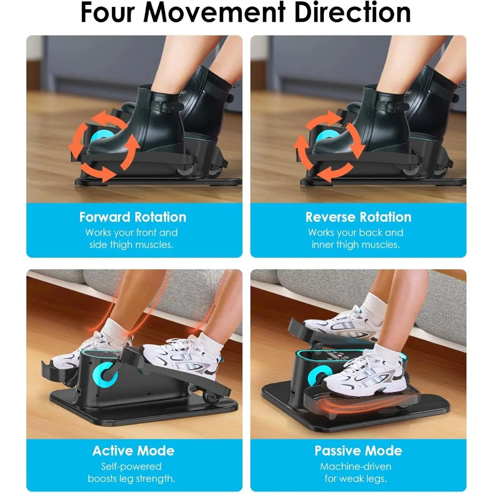 YTYIN Under Desk Elliptical Machine Portable Seated Pedal Exercise