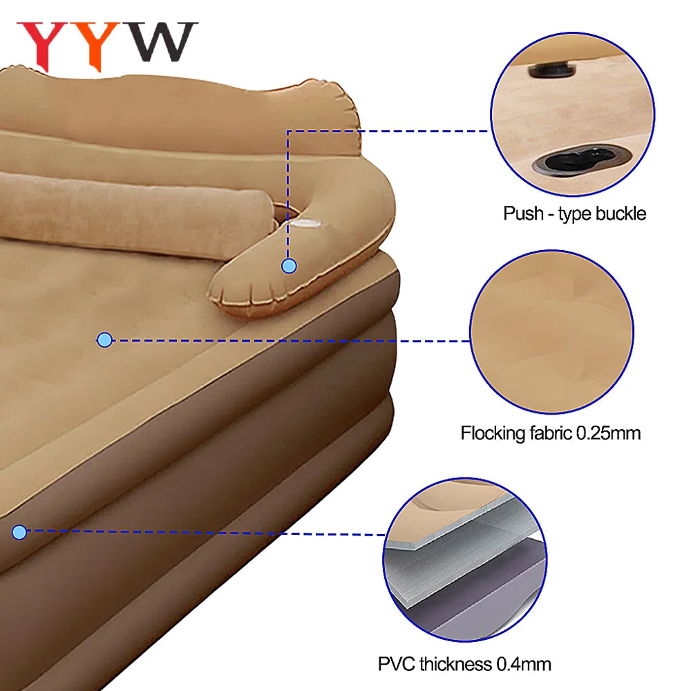 Portable Inflatable Mattress Air Bed For Camping And Indoor Use