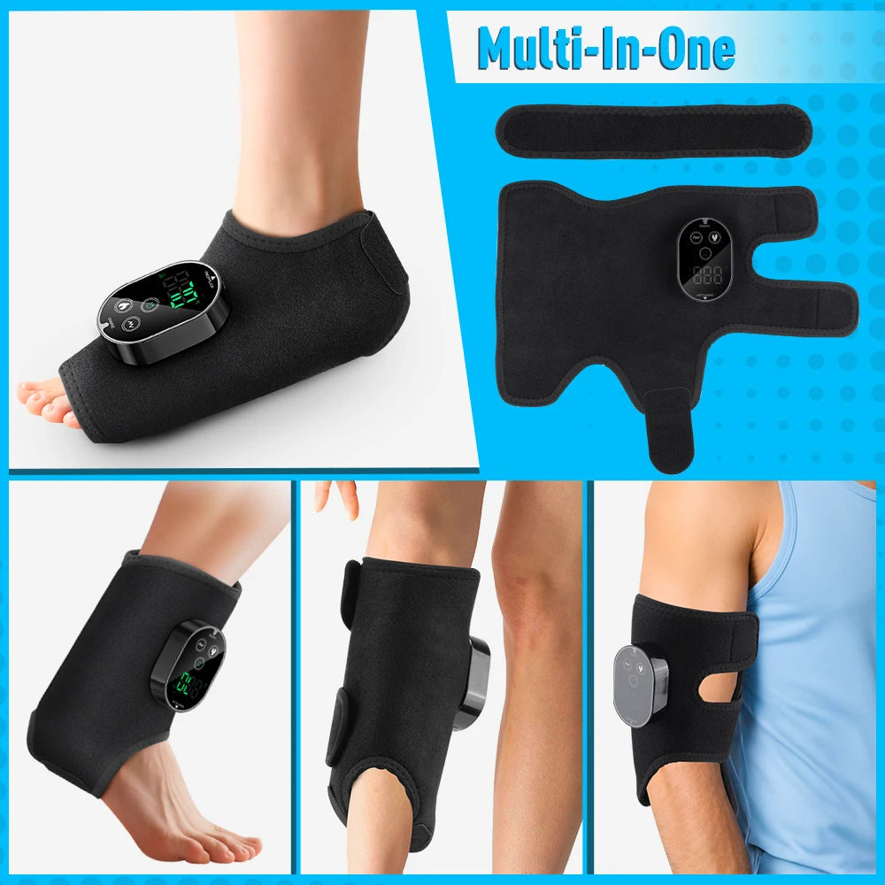Hailicare Electric Foot Ankle Calf Massager With Heat And Vibration