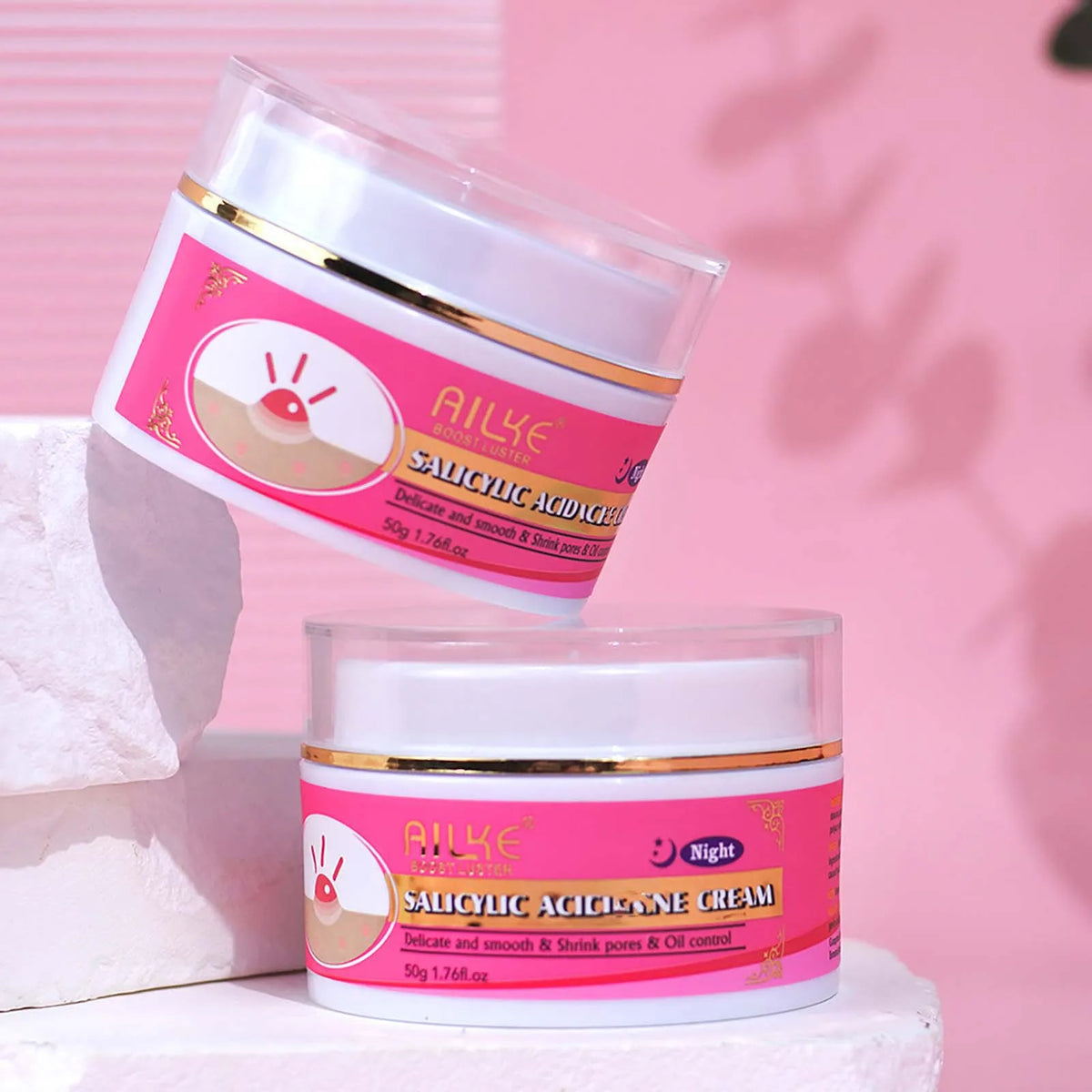 AILKE Natural Skin Brightening Moisturizing Acne Care Cream Set
