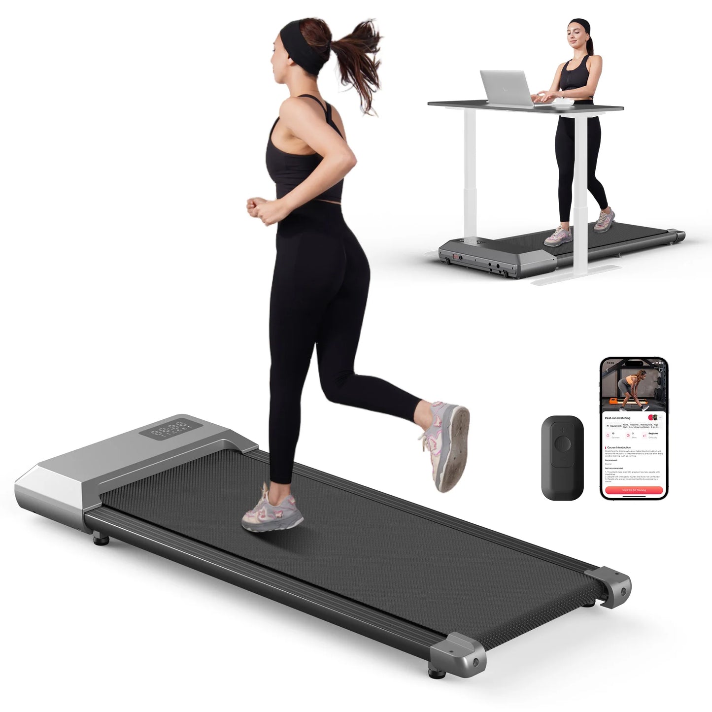 Superun 2.5HP Electric Treadmill For Home Bluetooth LCD Exercise Machine
