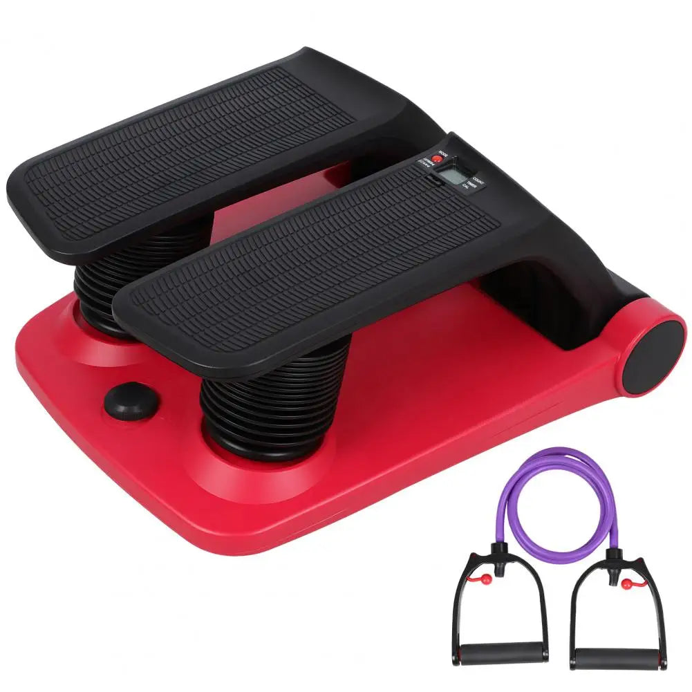 Adjustable Air Resistance Stepper With Bands And LCD Display