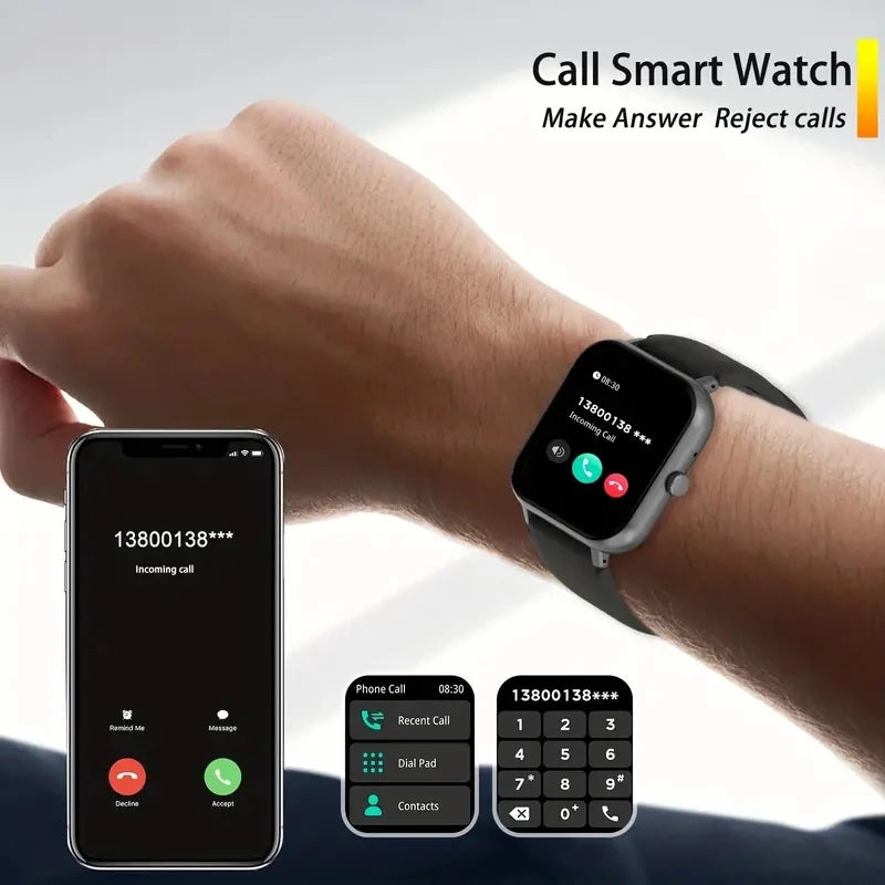 Odelettevcy Smart Watch Fitness Tracker With Wireless Calling And Multi-Sports