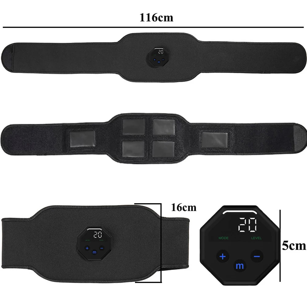 Rechargeable EMS Muscle Stimulator Fitness Belt by Brand