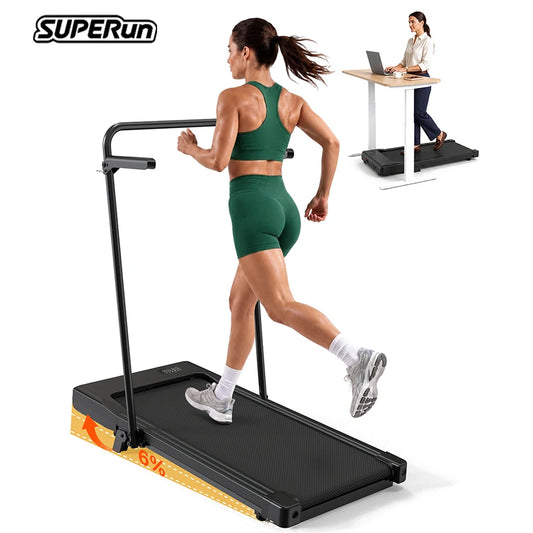 Superun Folding Treadmill With Incline Quiet Home Running Machine App