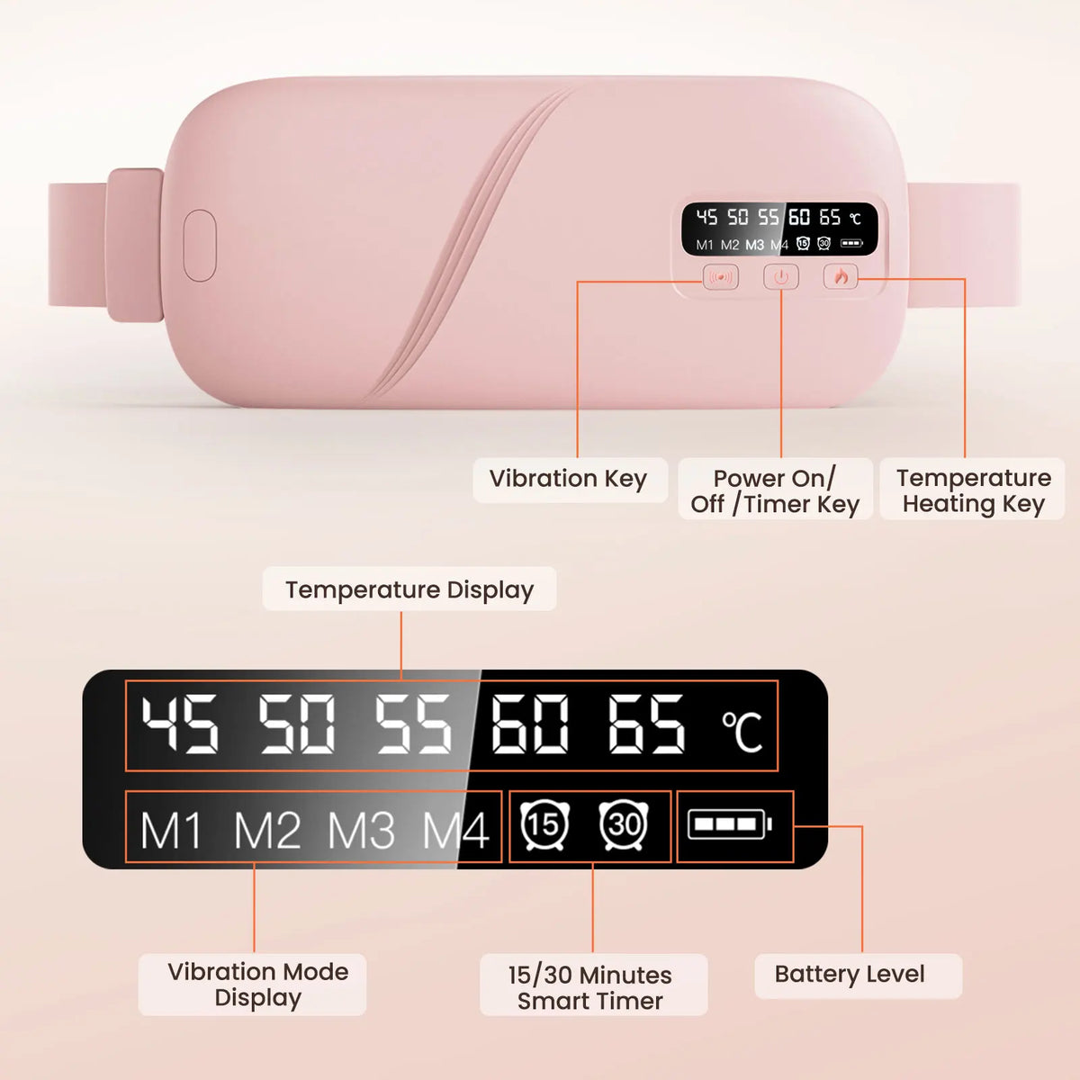 Hailicare Electric Heating Belt for Menstrual Cramp Relief