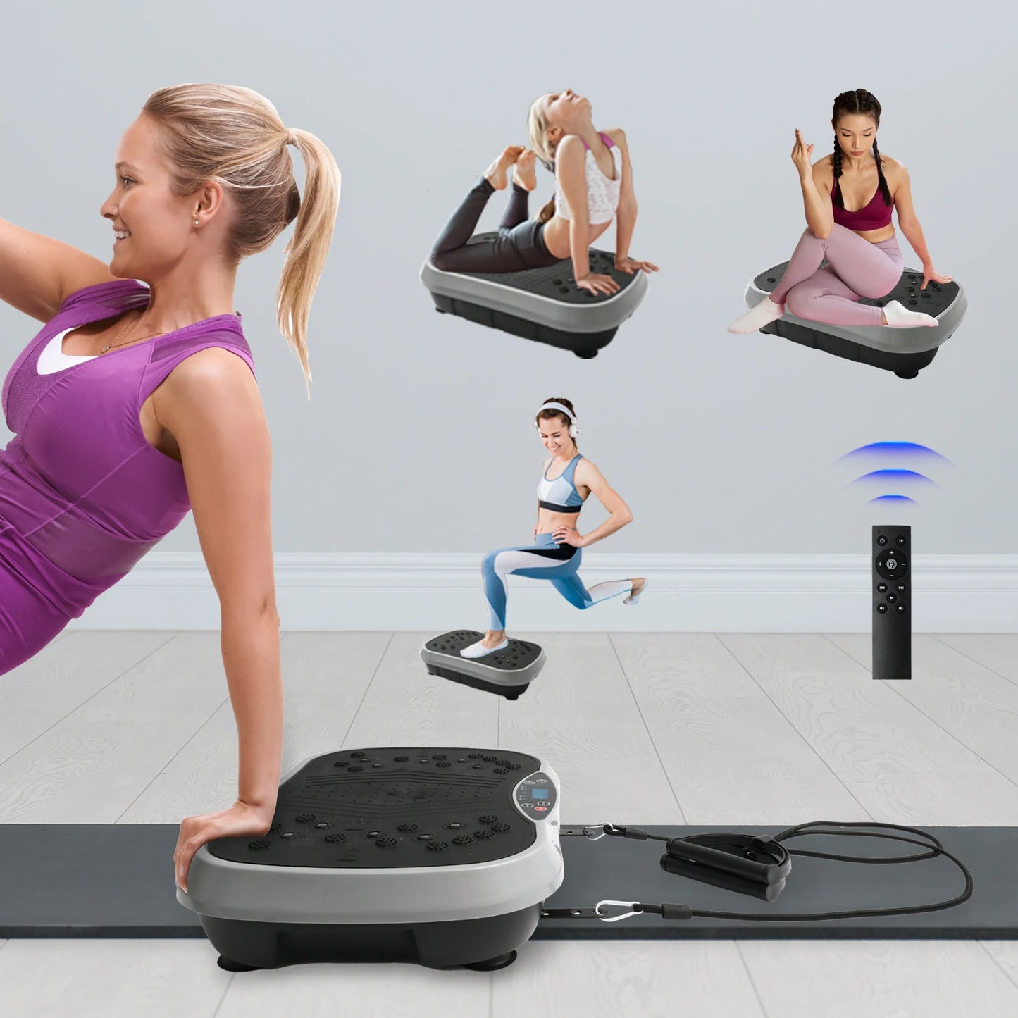 Electric Vibration Plate Exercise Machine For Home Whole Body Workout