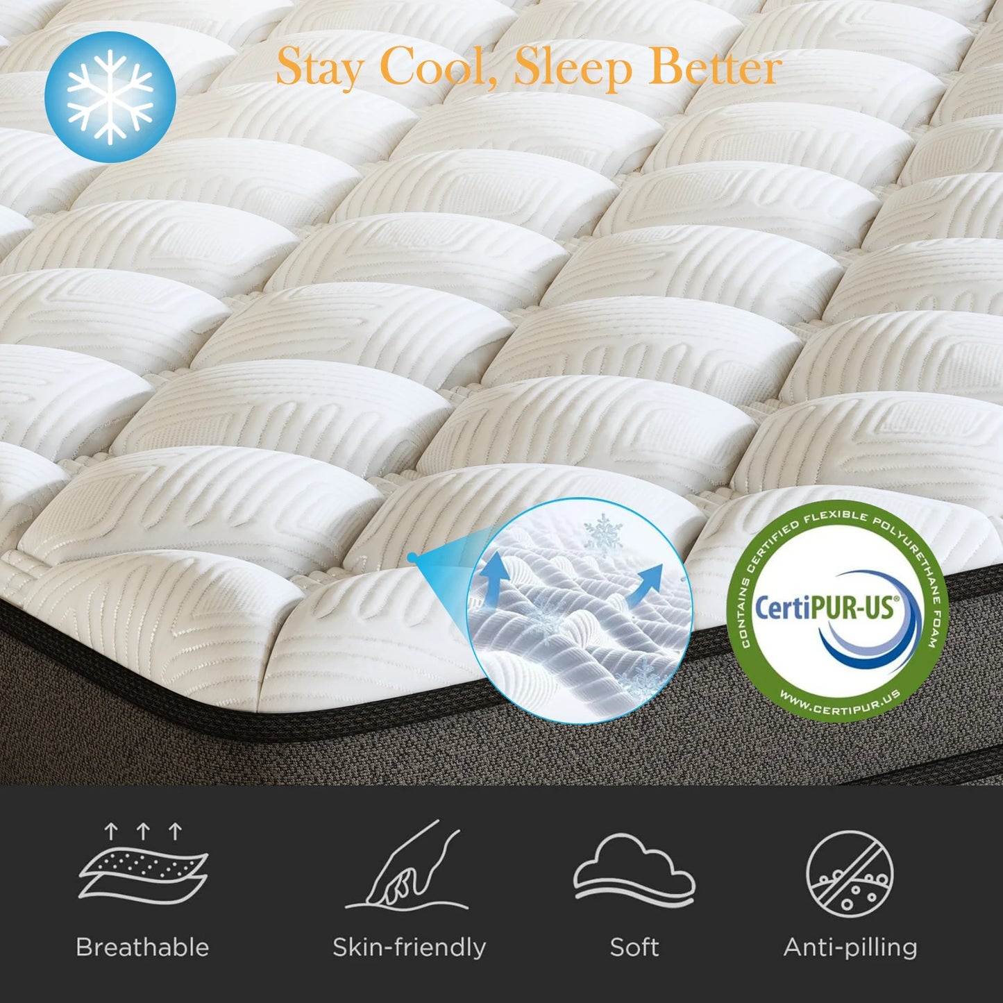 Full Size Hybrid Gel Memory Foam Mattress