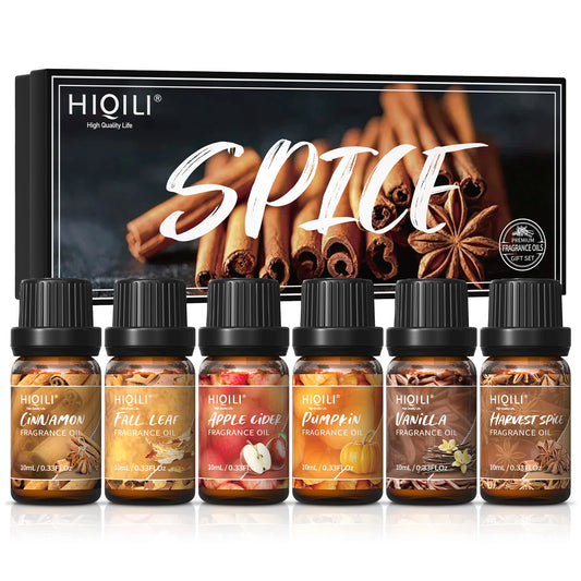 HIQILI Fragrance Oil Set For Diffuser DIY Perfume Aromatherapy