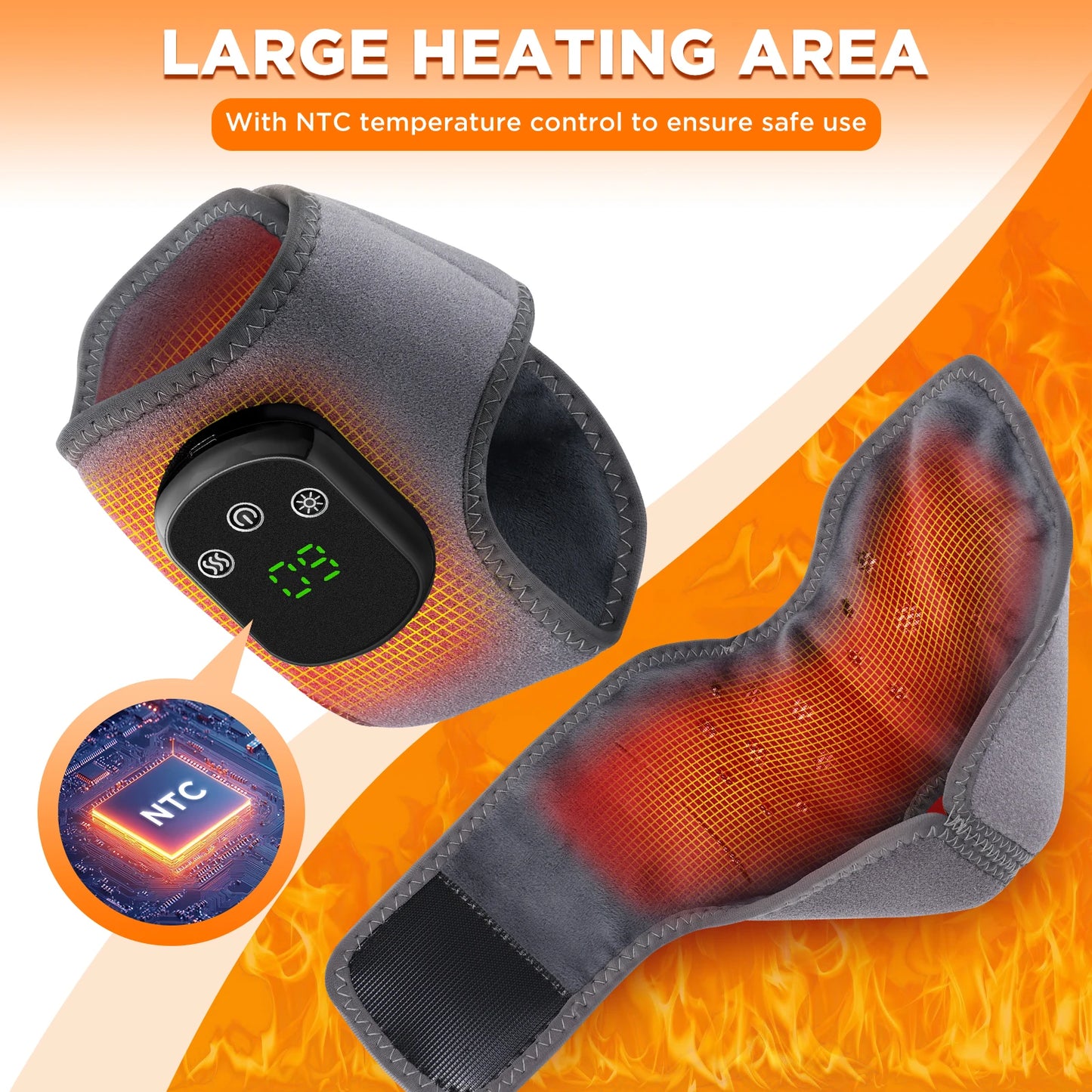 PastSky Electric Foot Massager Ankle Massager With Warm Compress Support